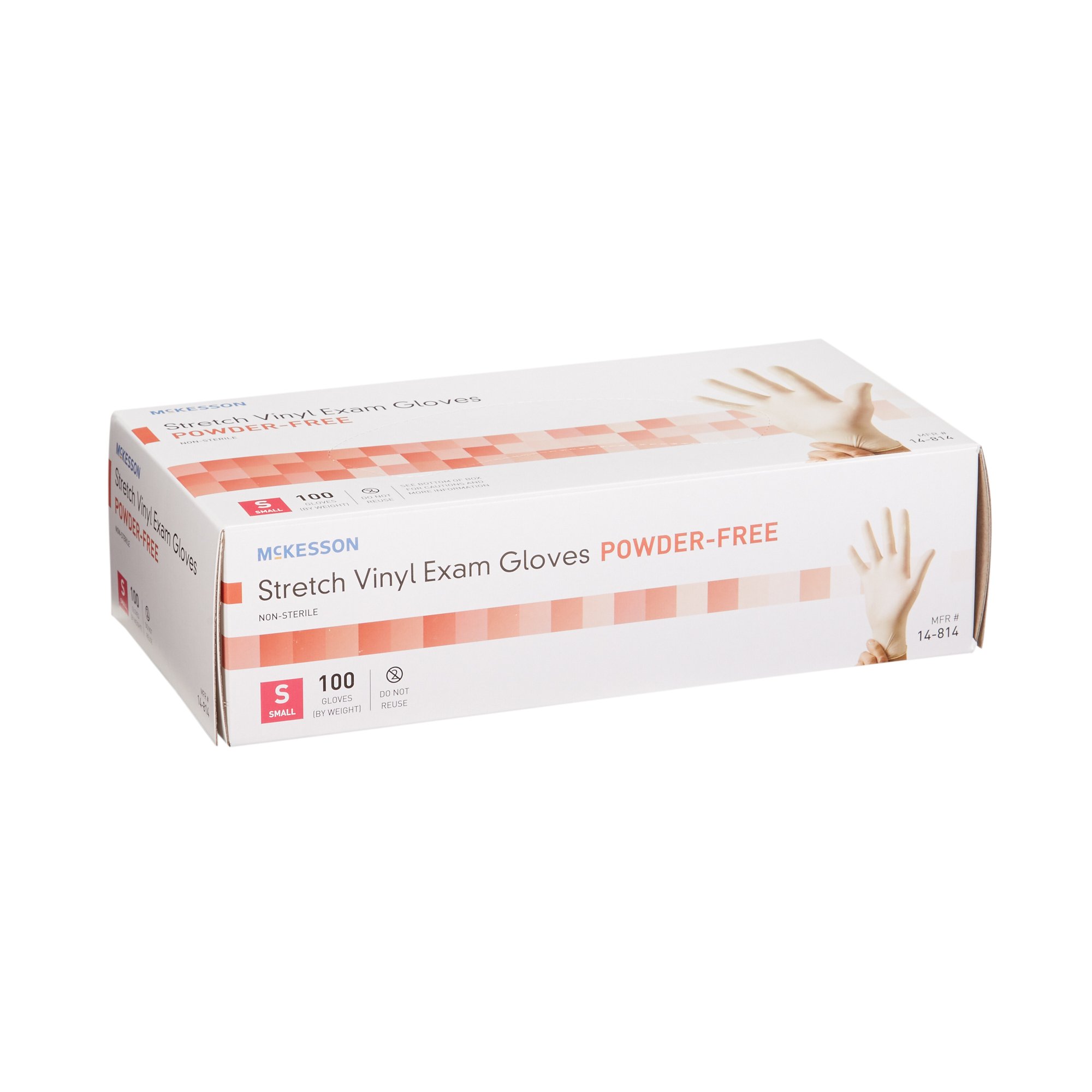 McKesson Stretch Vinyl Exam Glove, Small, Ivory - Image 6