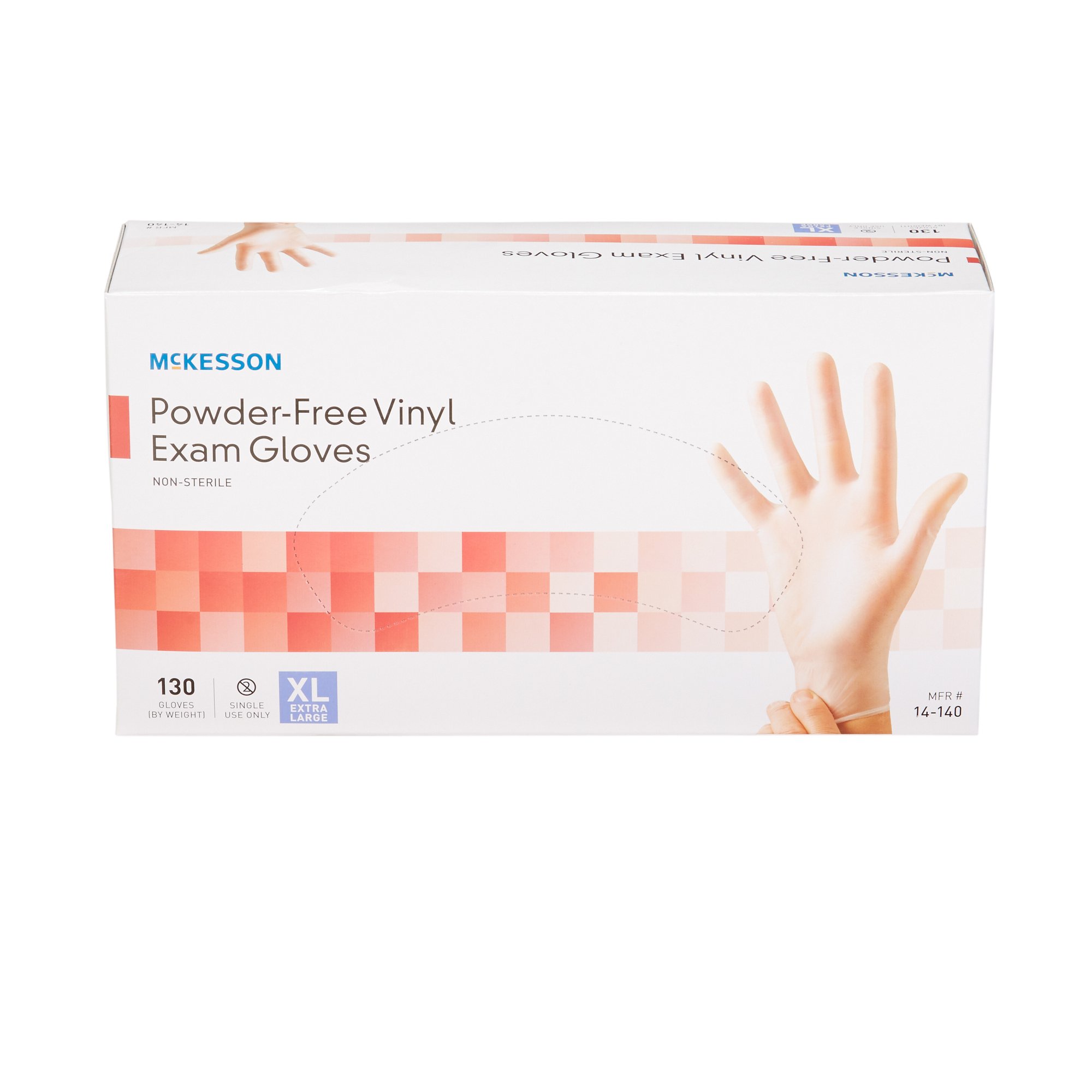 McKesson Vinyl Exam Glove, Extra Large, Clear - Image 5