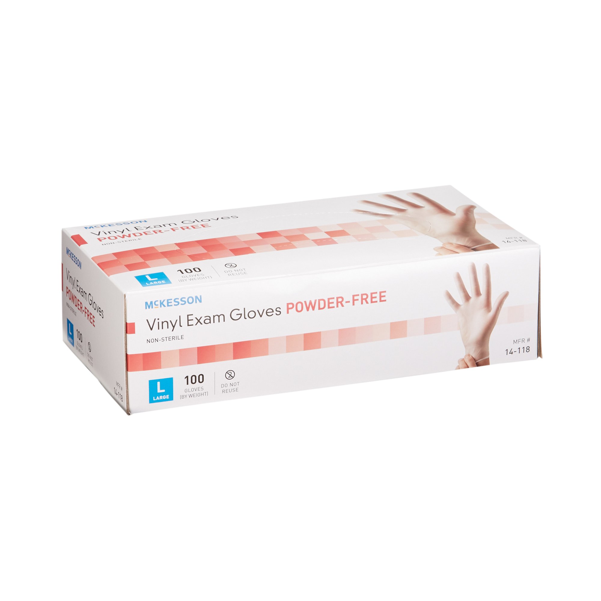 McKesson Vinyl Exam Glove, Large, Clear - Image 6