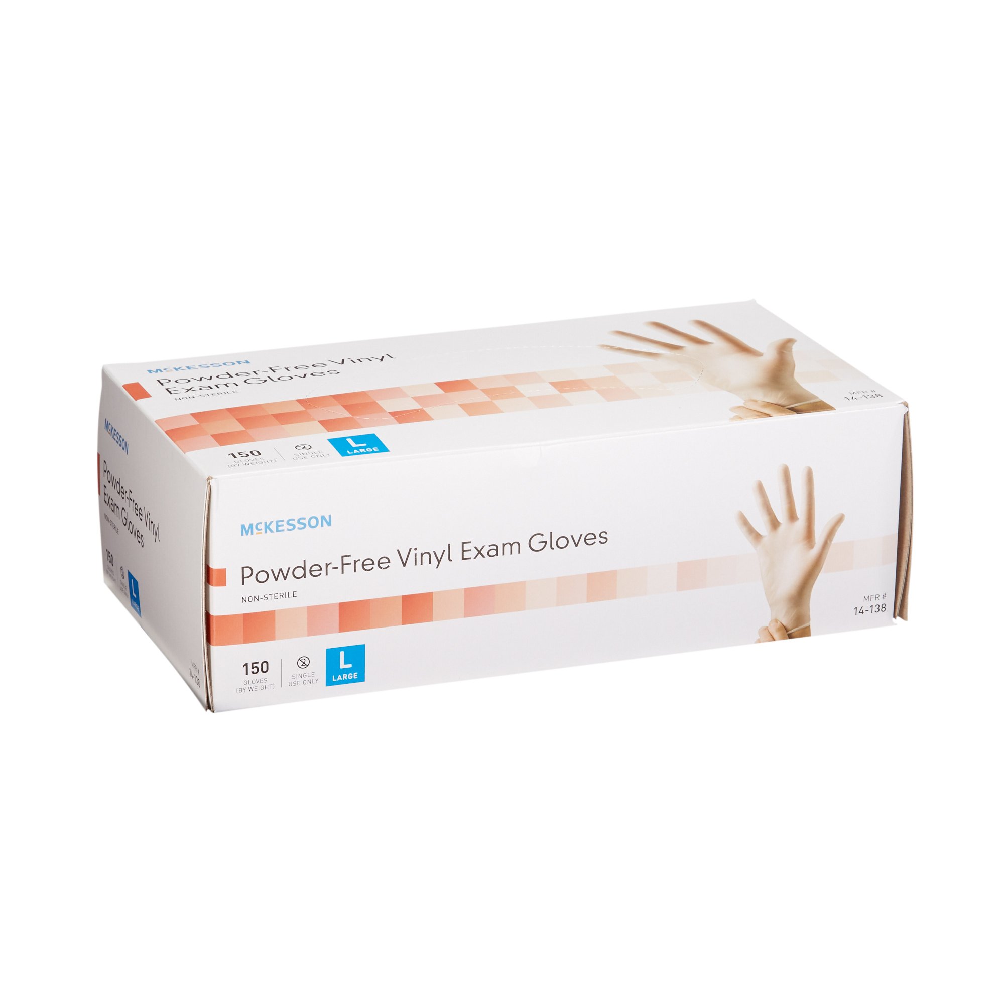 McKesson Vinyl Exam Glove, Large, Clear - Image 6