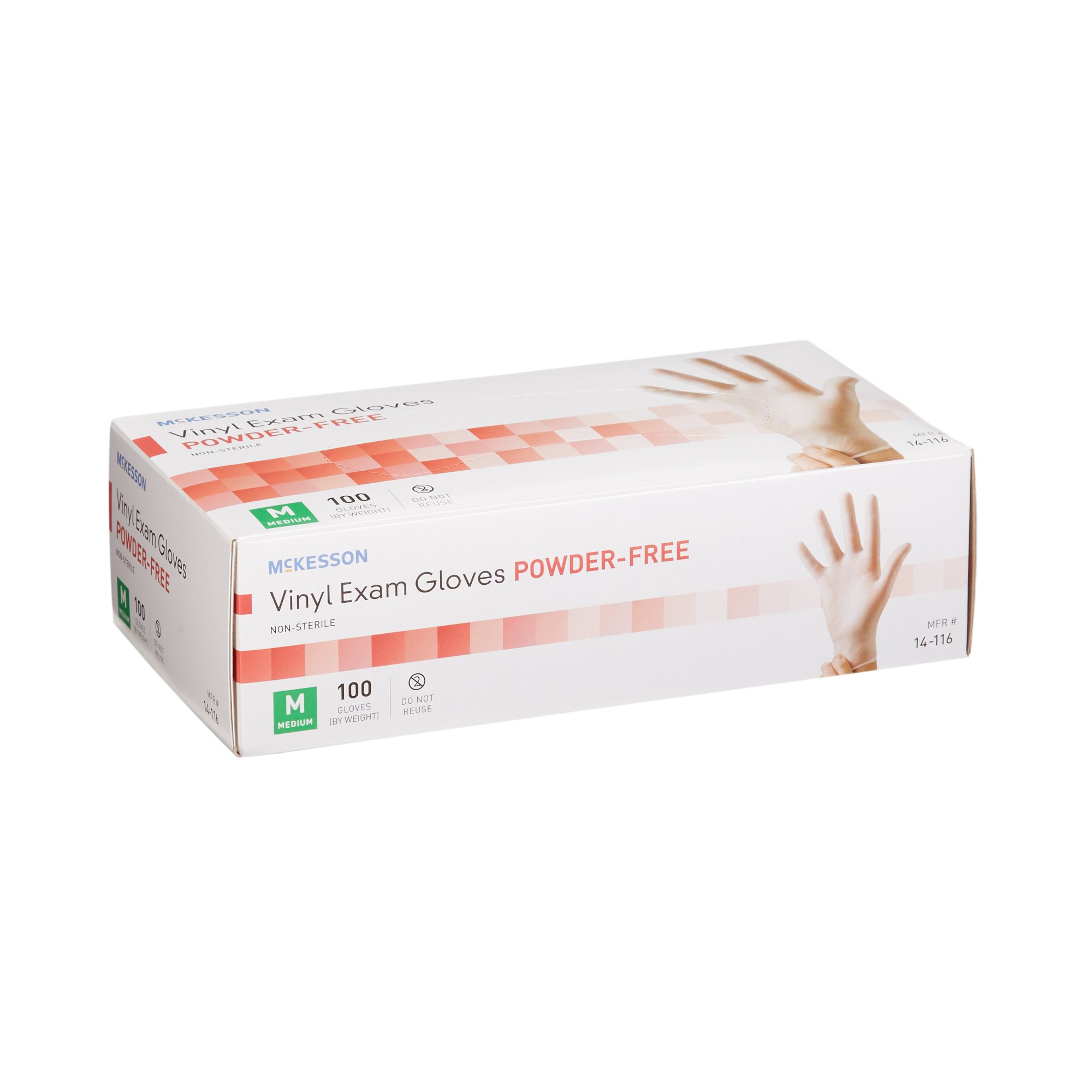 McKesson Vinyl Exam Glove, Medium, Clear - Image 6