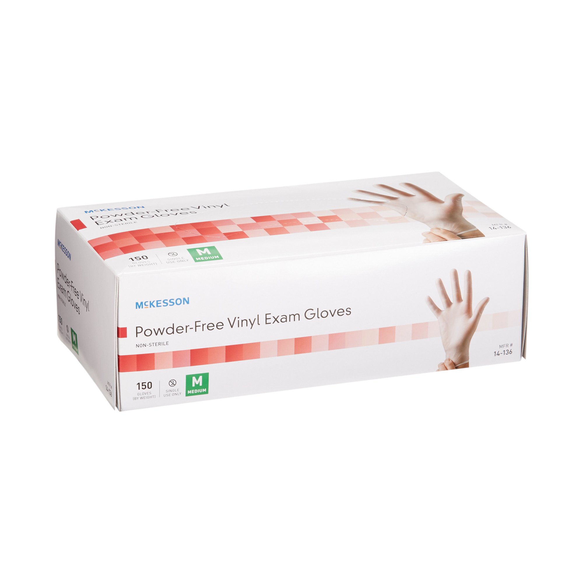 McKesson Vinyl Exam Glove, Medium, Clear - Image 6
