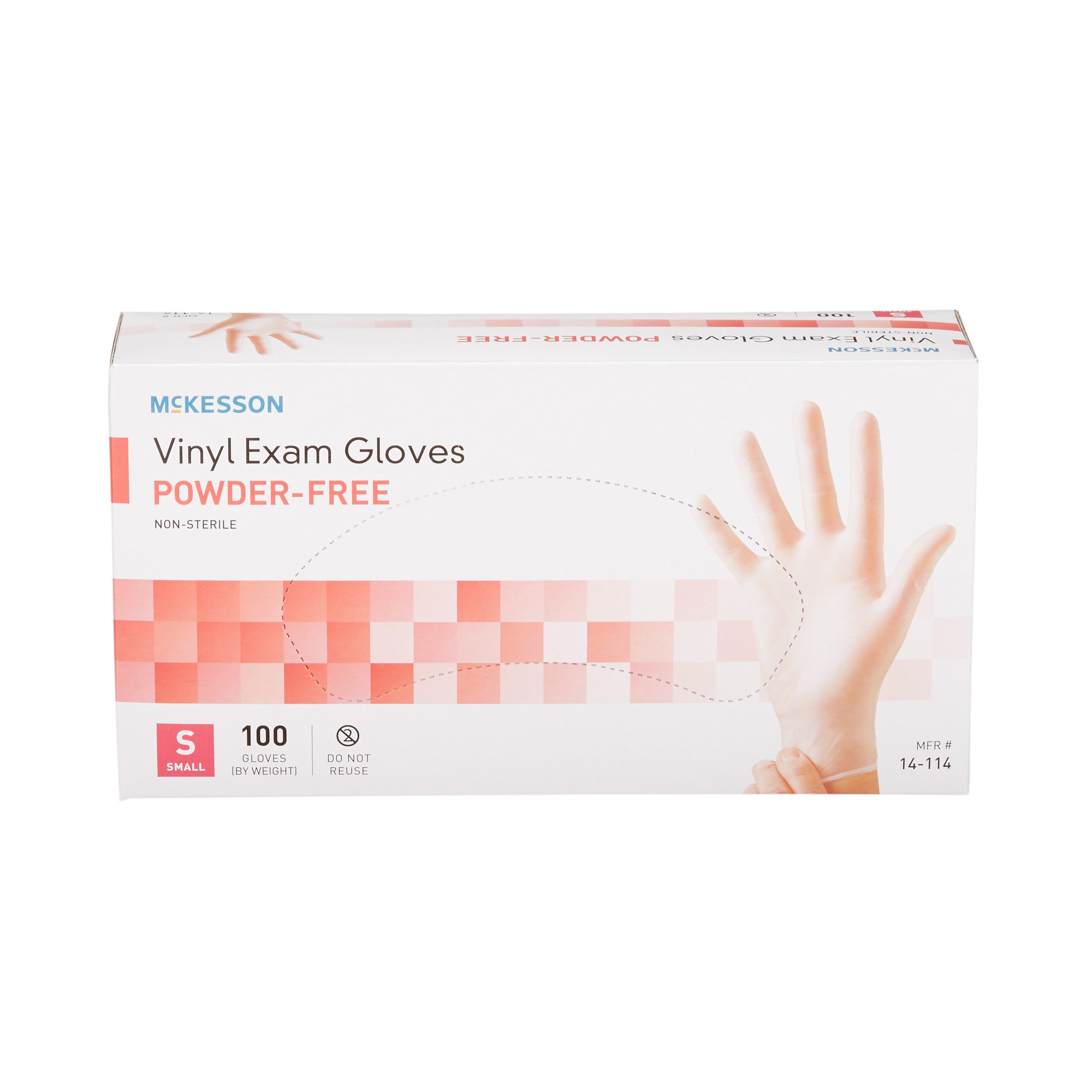 McKesson Vinyl Exam Glove, Small, Clear - Image 5