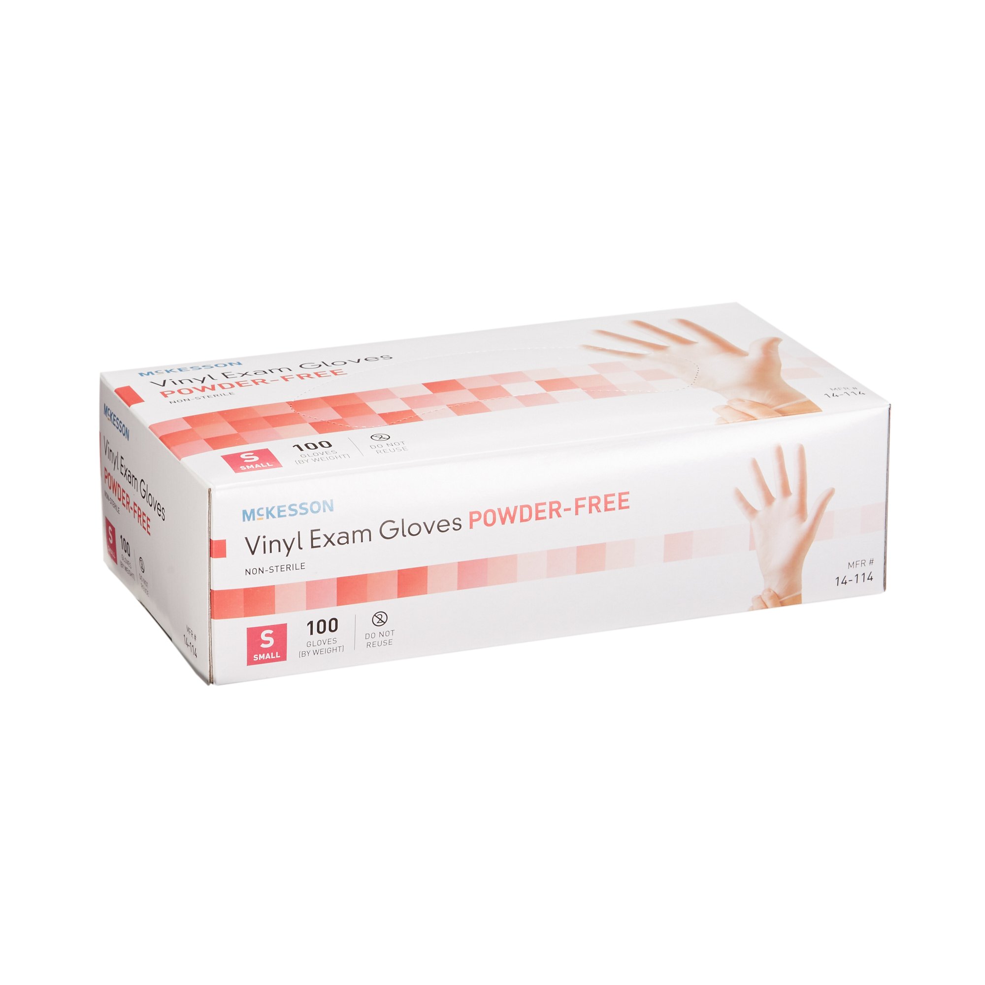 McKesson Vinyl Exam Glove, Small, Clear - Image 6