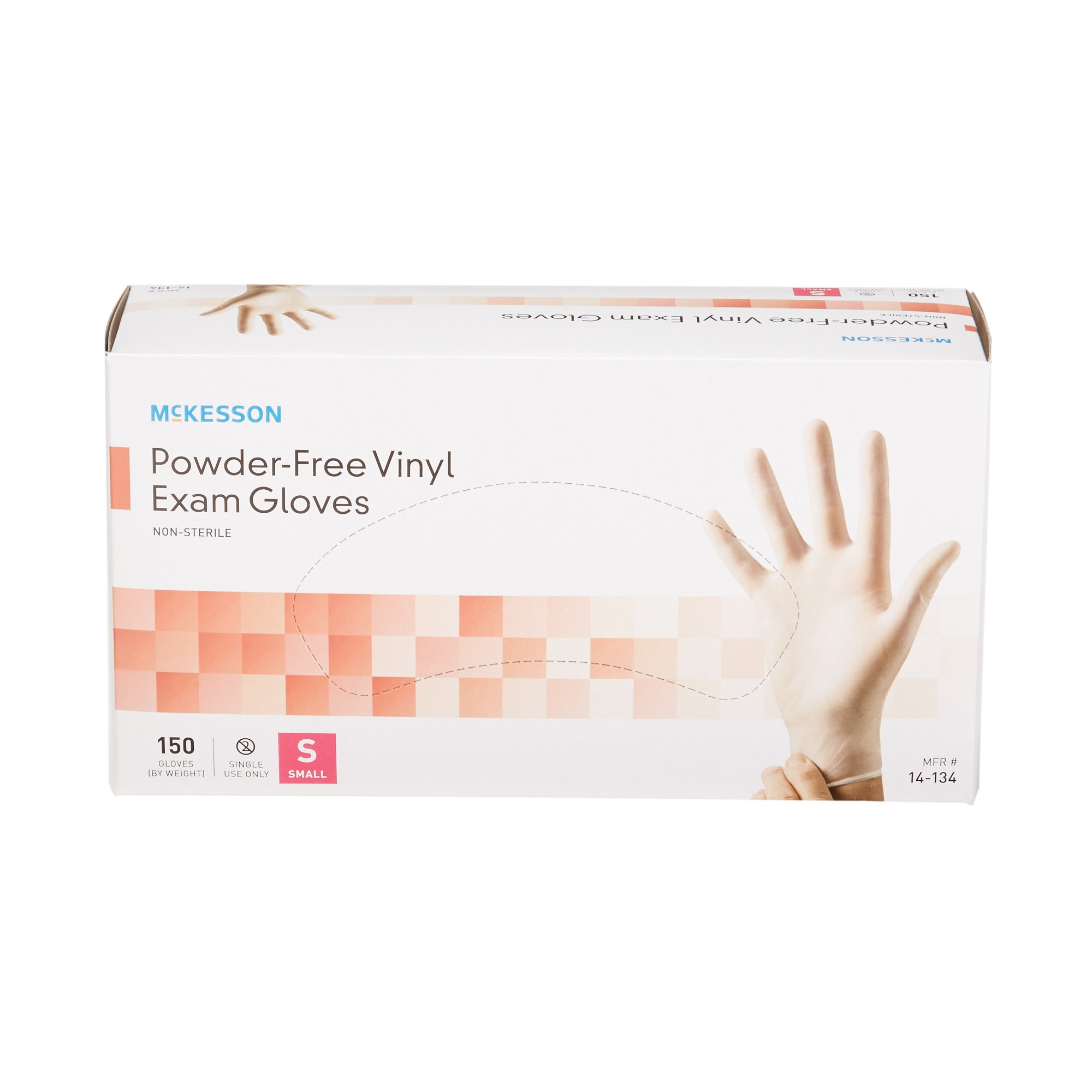 McKesson Vinyl Exam Glove, Small, Clear - Image 5