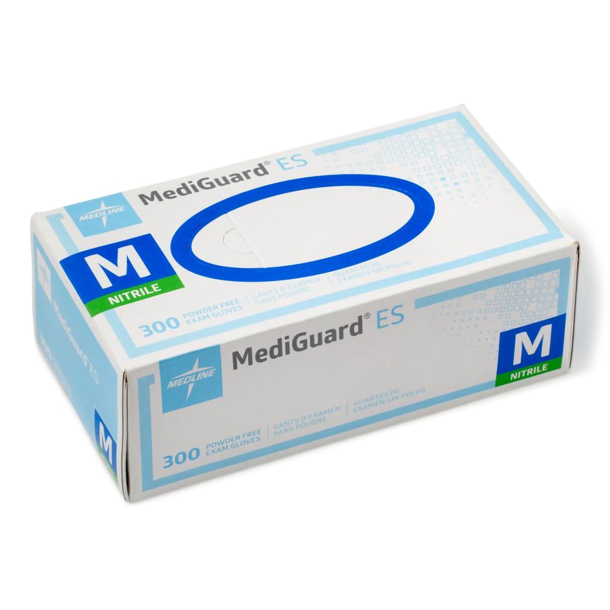 MediGuard® ES Nitrile Exam Glove, Medium, Blue - Image 2