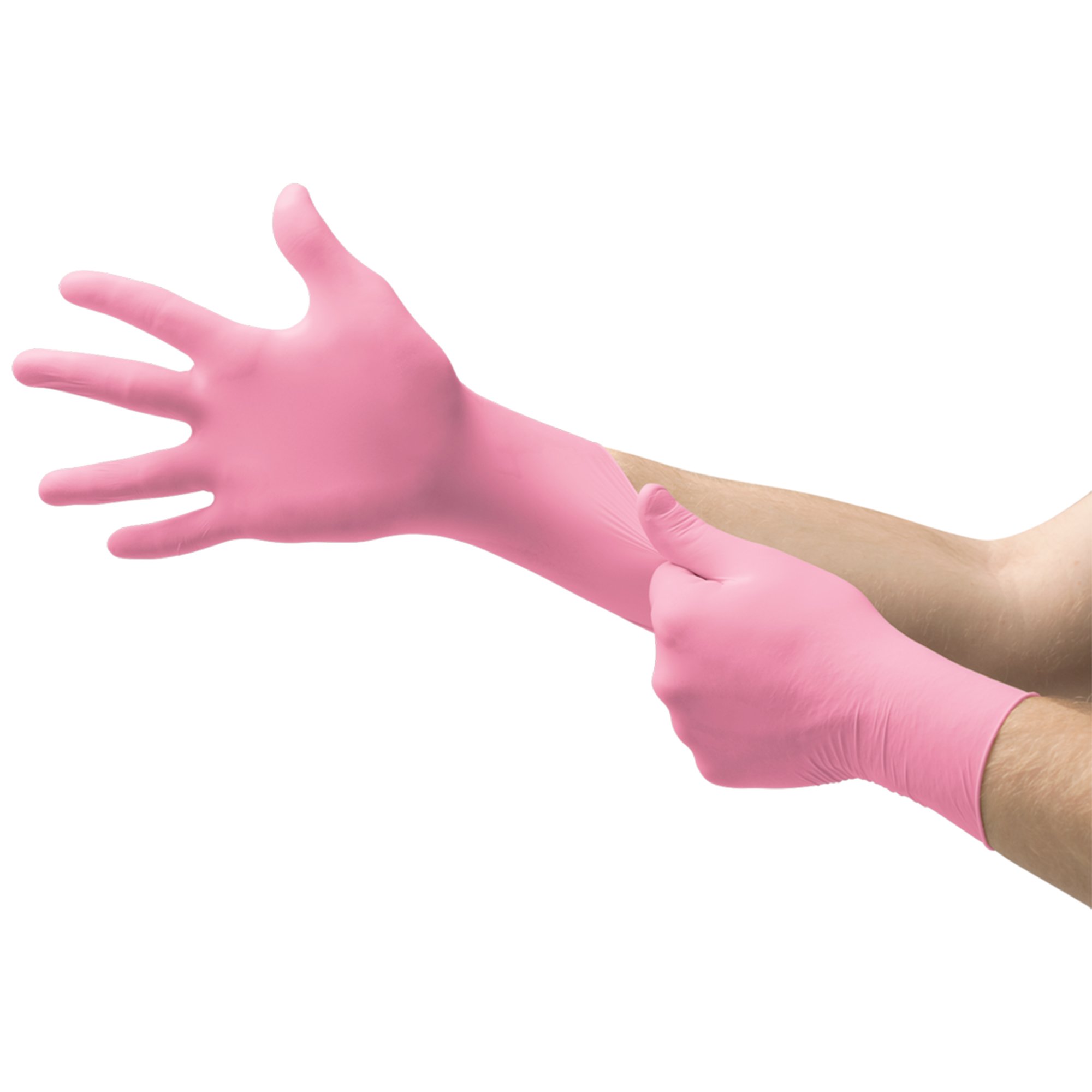 Micro-Touch® NitraFree™ Nitrile Exam Glove, Large, Pink - Image 3