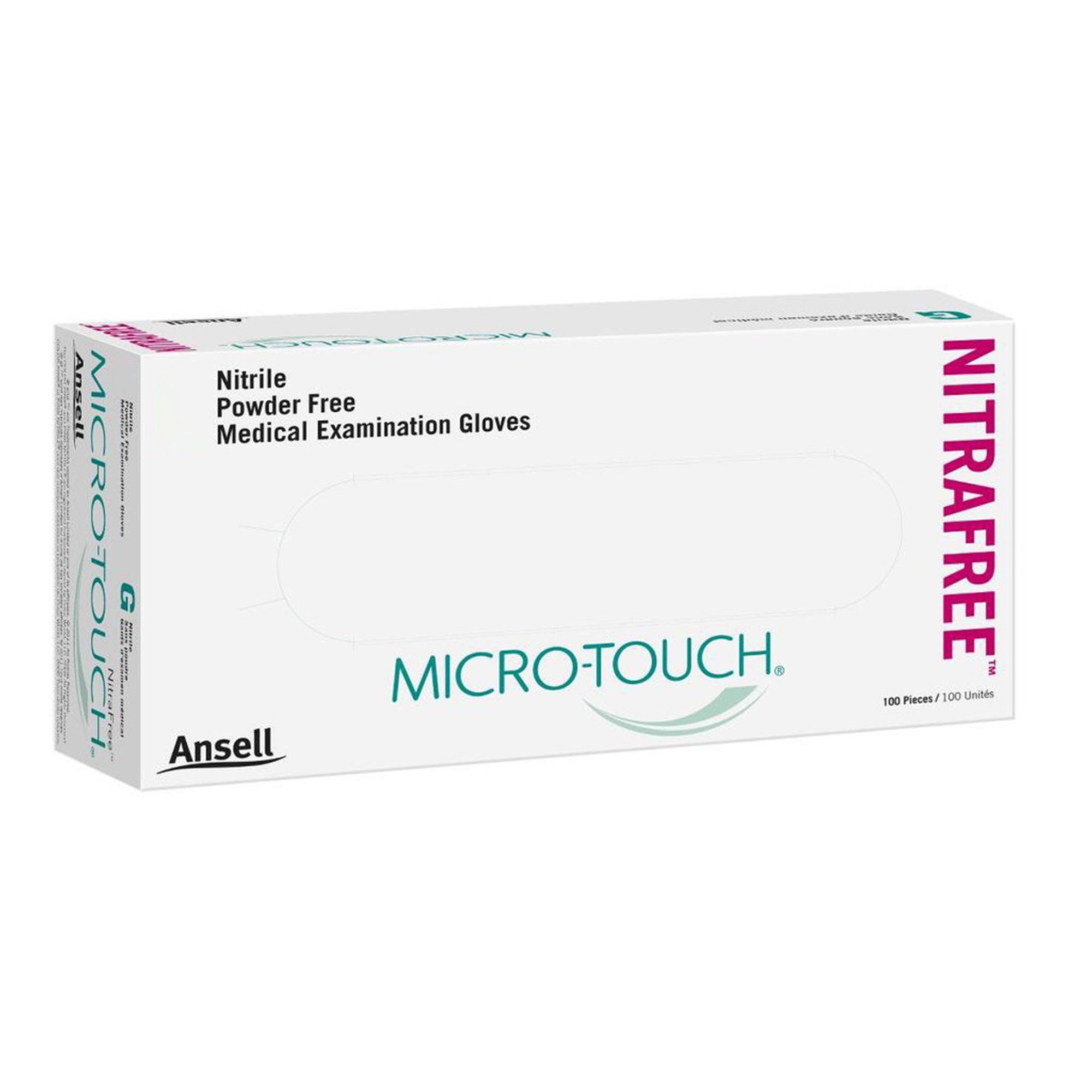 Micro-Touch® NitraFree™ Nitrile Exam Glove, Medium, Pink - Image 2