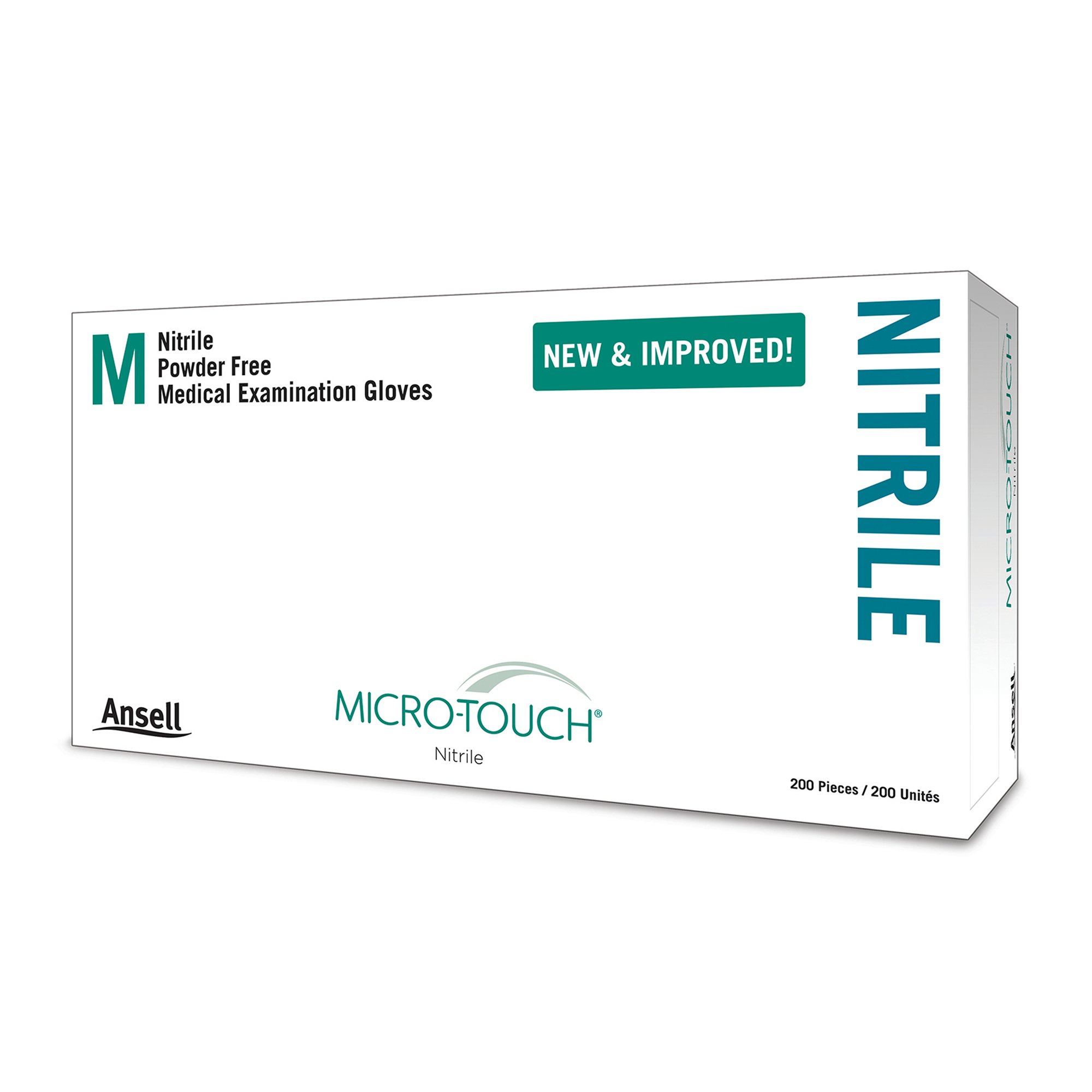 Micro-Touch® Nitrile Exam Glove, Medium, Blue - Image 3