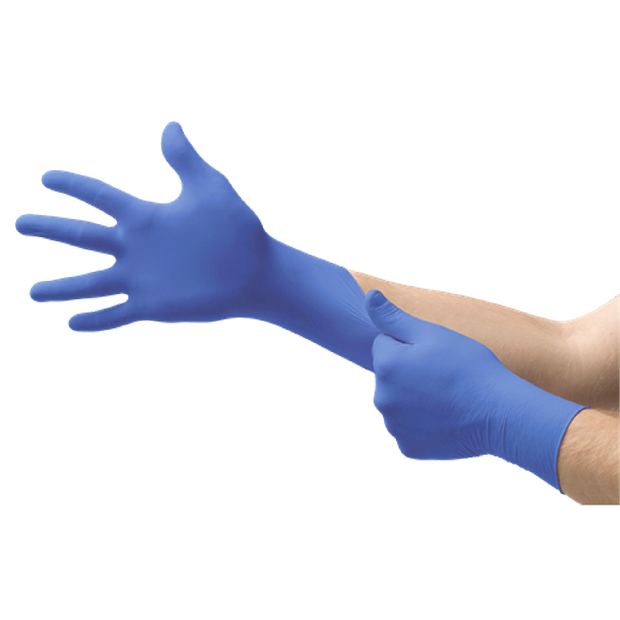 Microflex Ultraform Nitrile Exam Glove, Large, Blue - Image 2