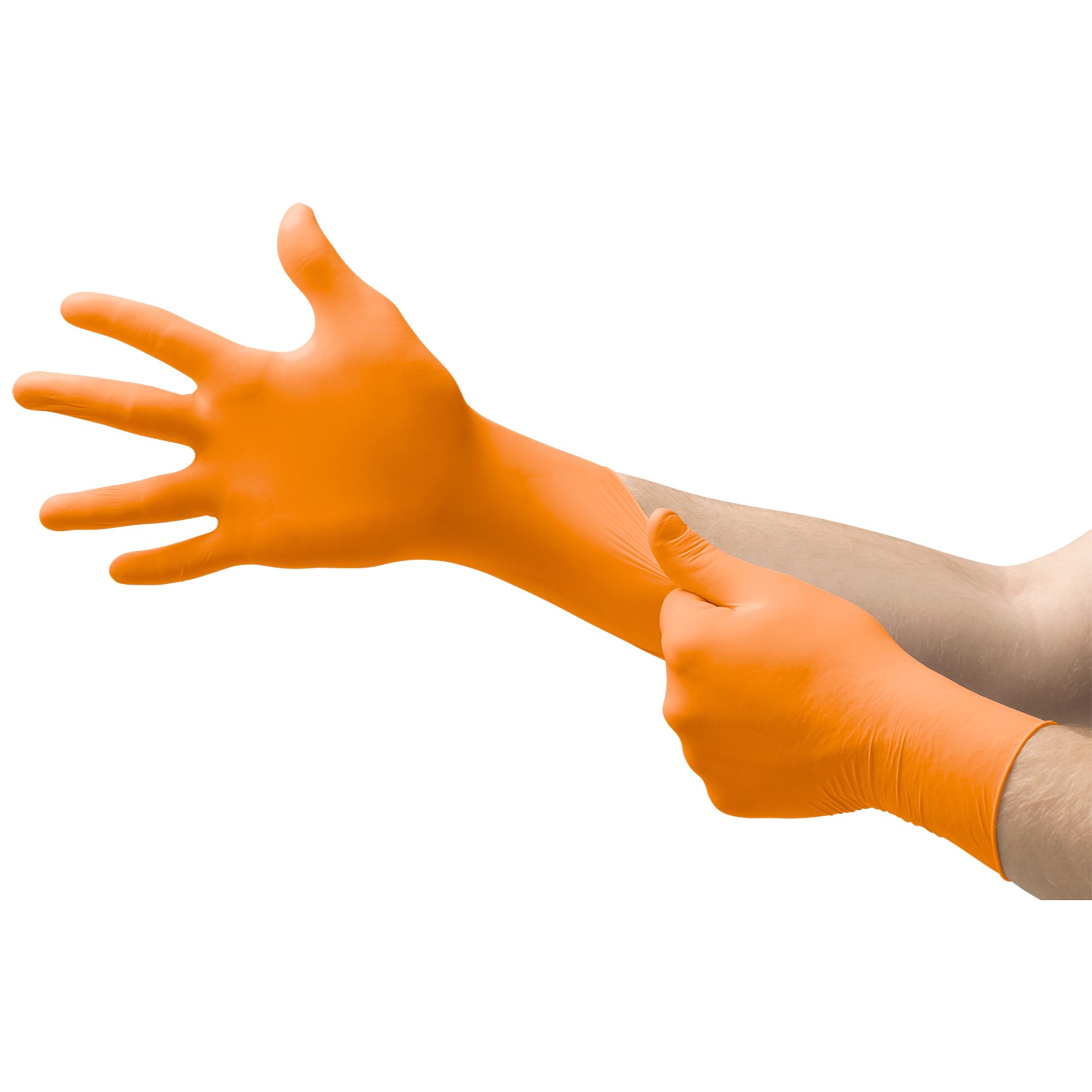 Microflex® Blaze® Nitrile Exam Glove, Extra Large, Orange - Image 3