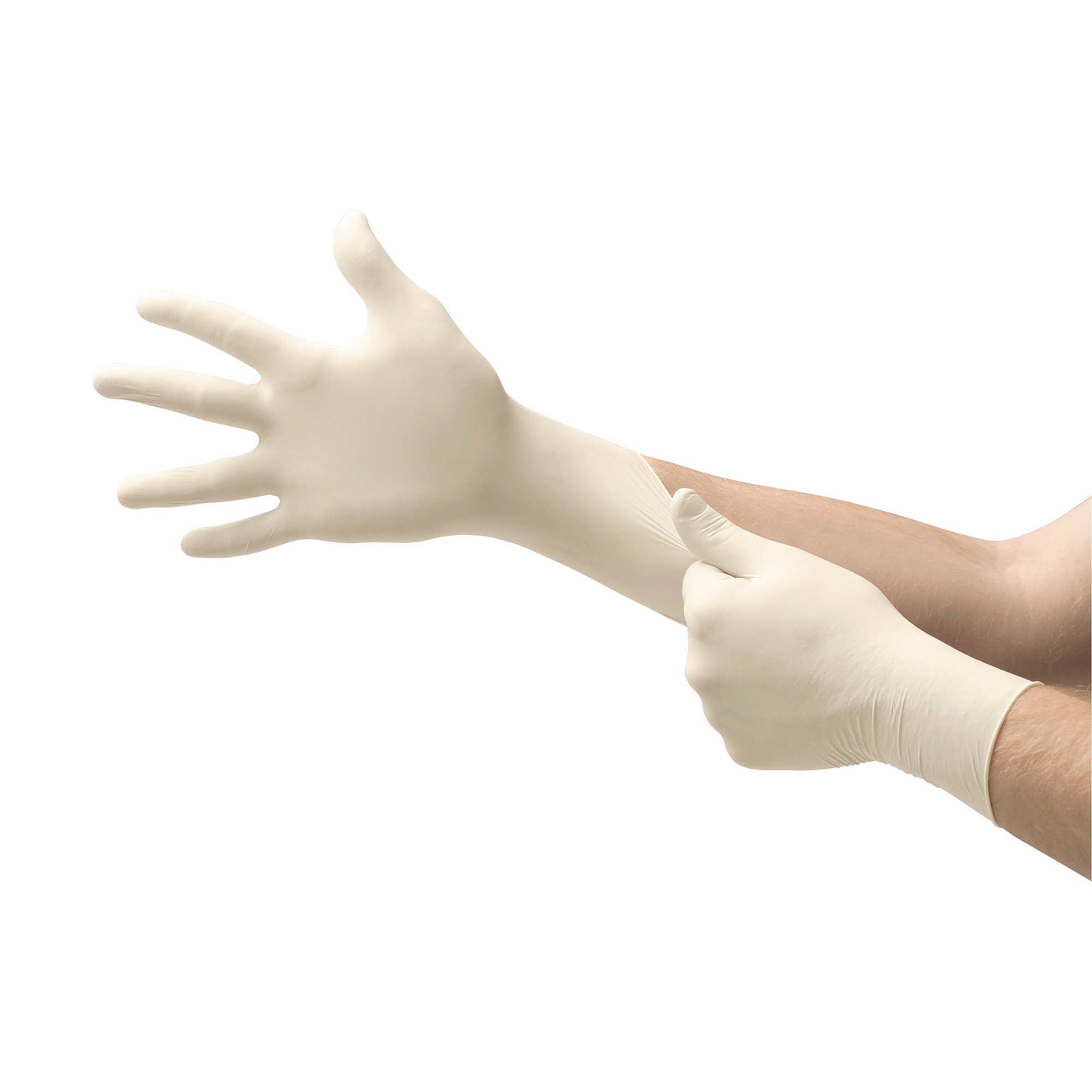 Microflex® Diamond Grip Plus™ Latex Gloves, Large, White - Image 2
