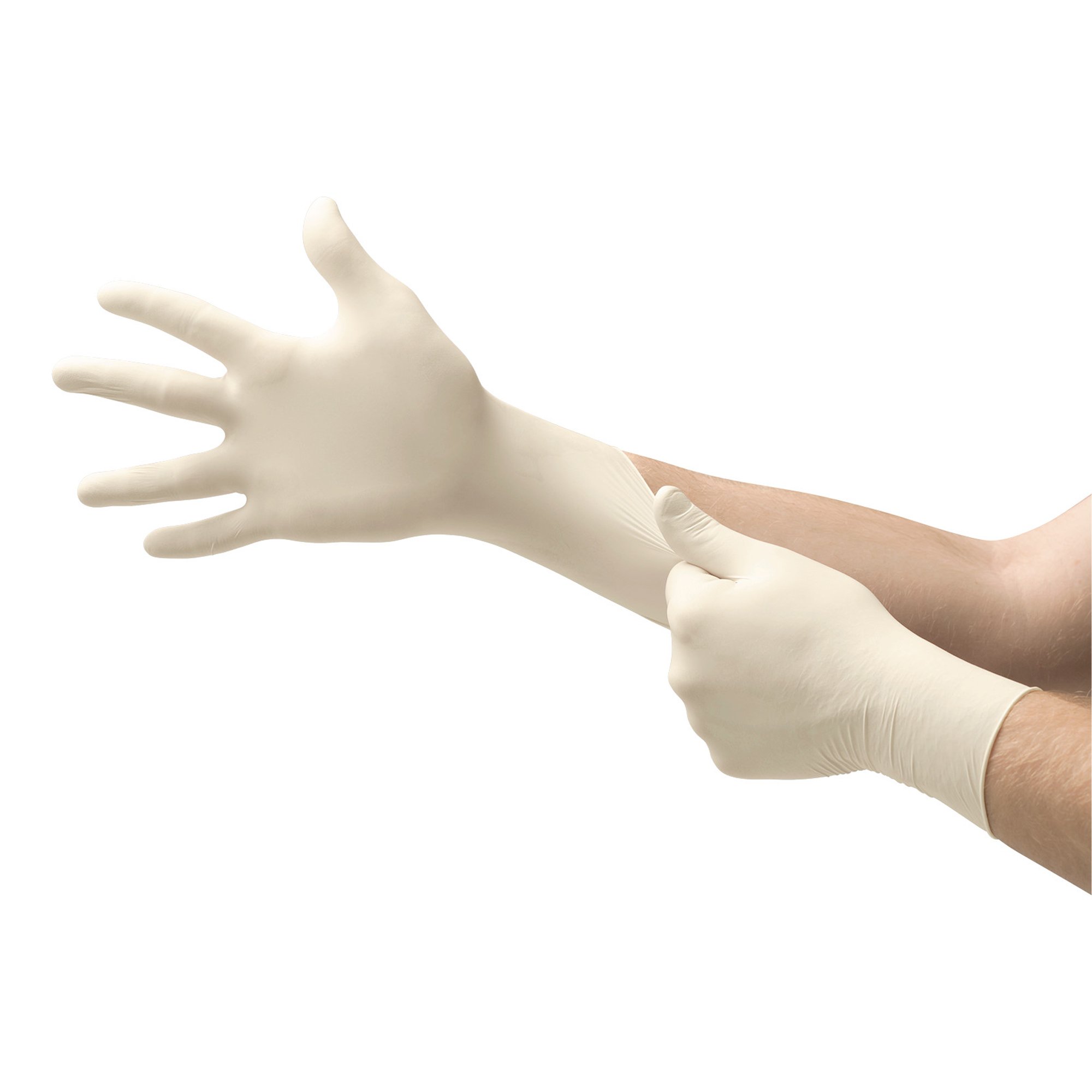 Microflex® Diamond Grip Plus™ Latex Gloves, Small, White - Image 2