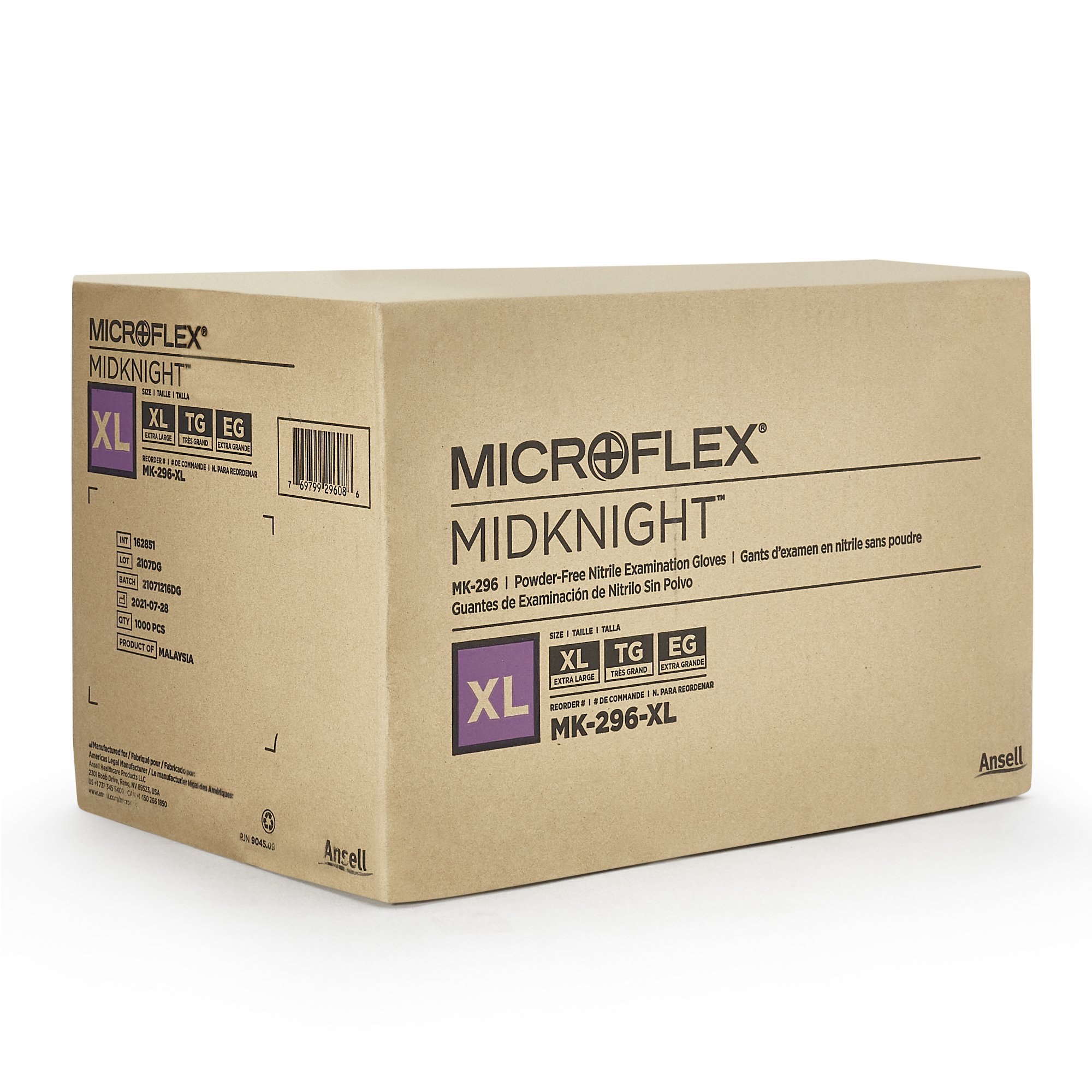 Microflex® MidKnight™ Nitrile Exam Glove, Extra Large, Black - Image 4