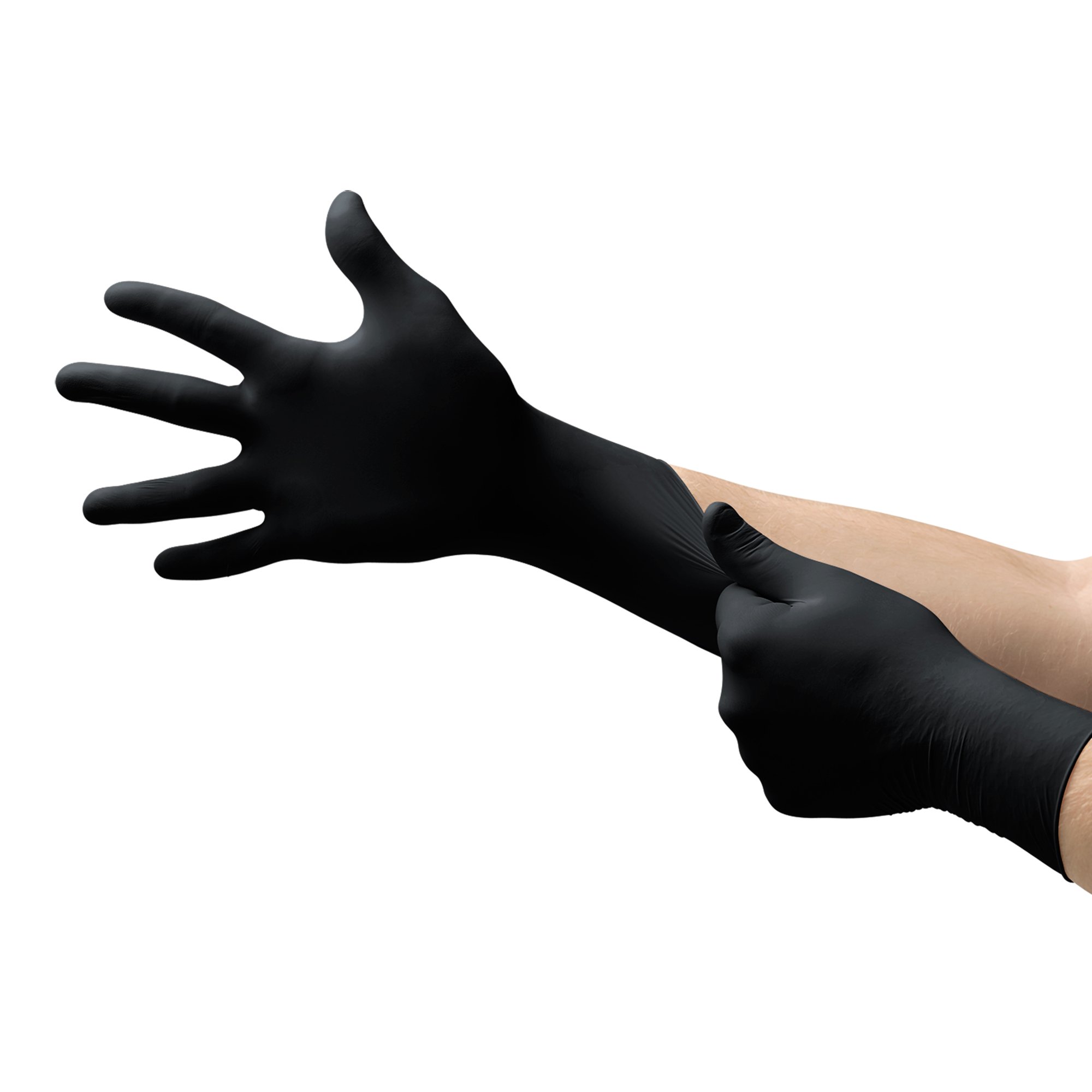 Microflex® MidKnight™ Nitrile Exam Glove, Large, Black - Image 2