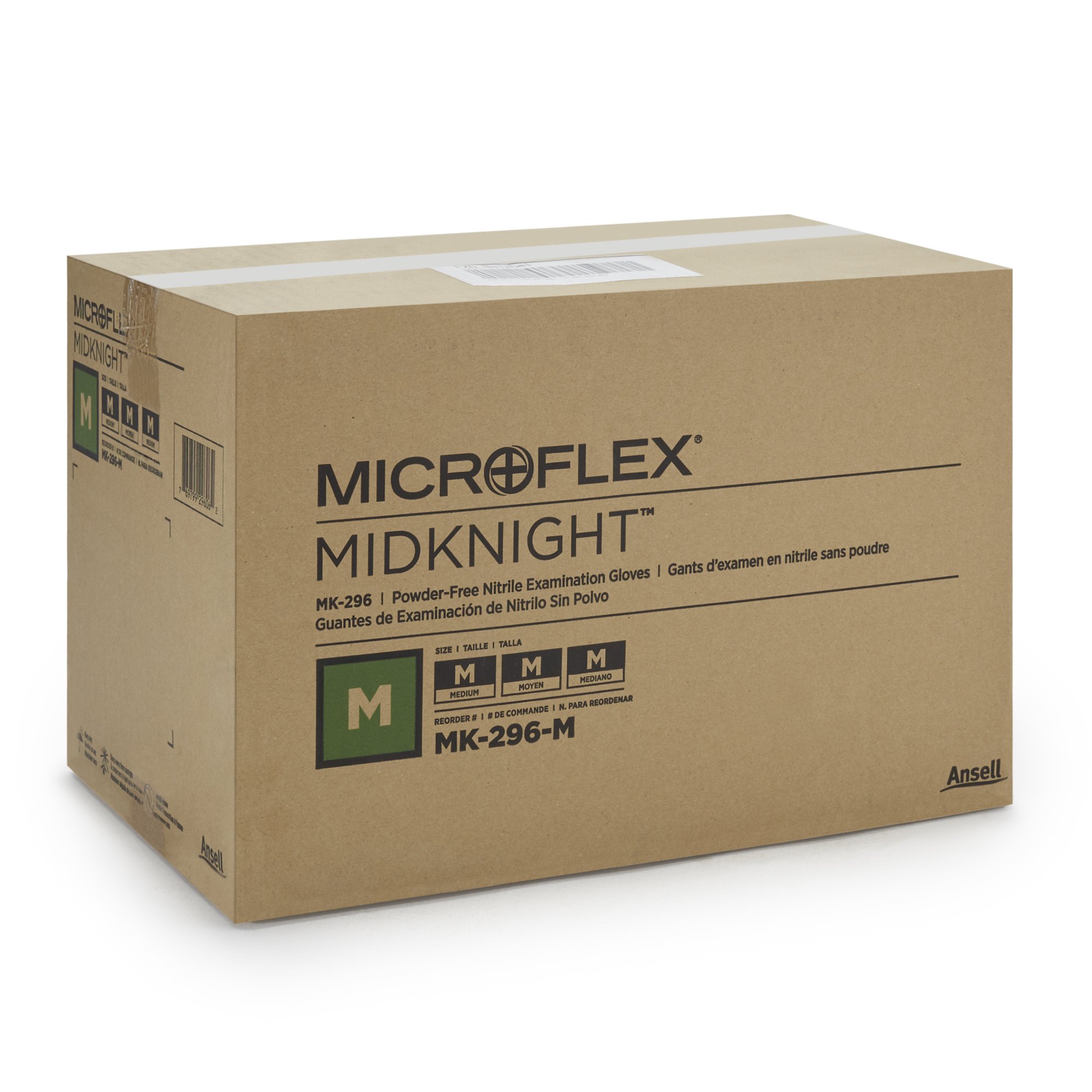 Microflex® Midknight™ Nitrile Exam Glove, Medium, Black - Image 4