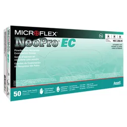 NeoPro® EC Polychloroprene Extended Cuff Length Exam Glove, Medium, Green