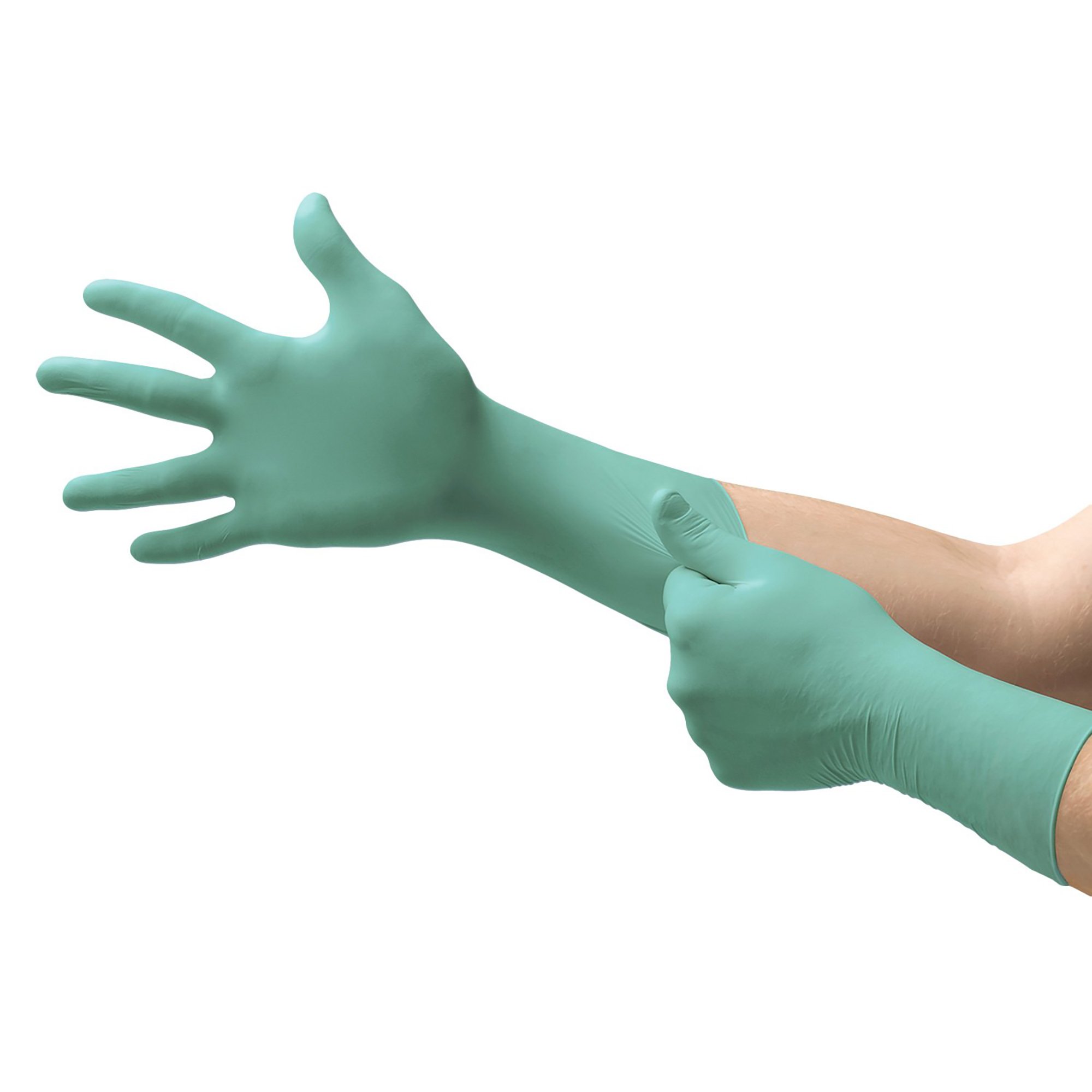 NeoPro® EC Polychloroprene Extended Cuff Length Exam Glove, Medium, Green - Image 2