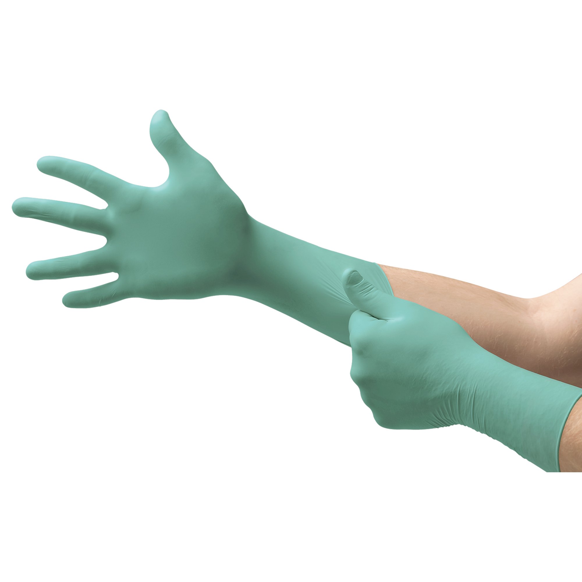 NeoPro® EC Polychloroprene Extended Cuff Length Exam Glove, Small, Green - Image 2