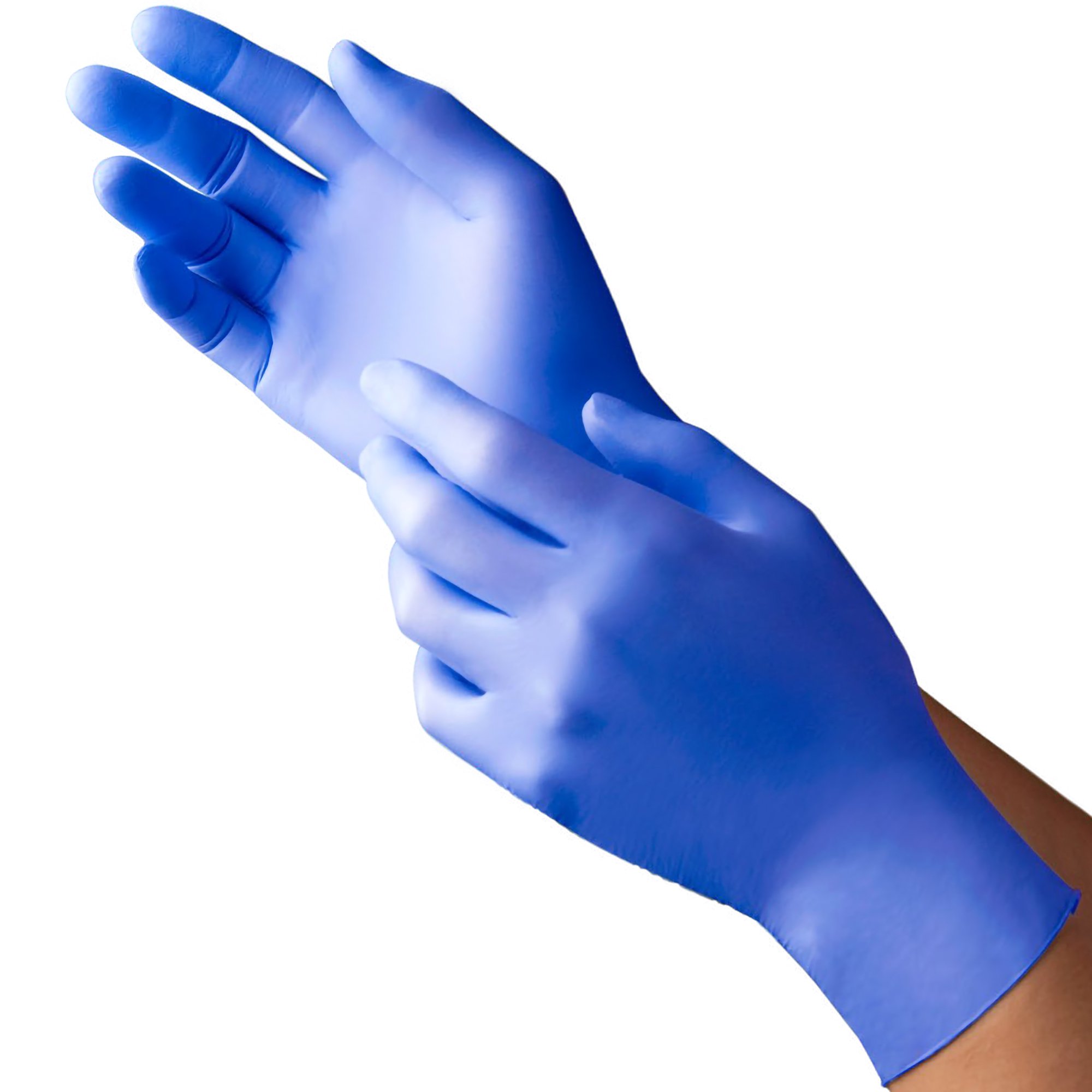 New Age® 9128 Series Nitrile Exam Glove, Medium, Violet-Blue - Image 2