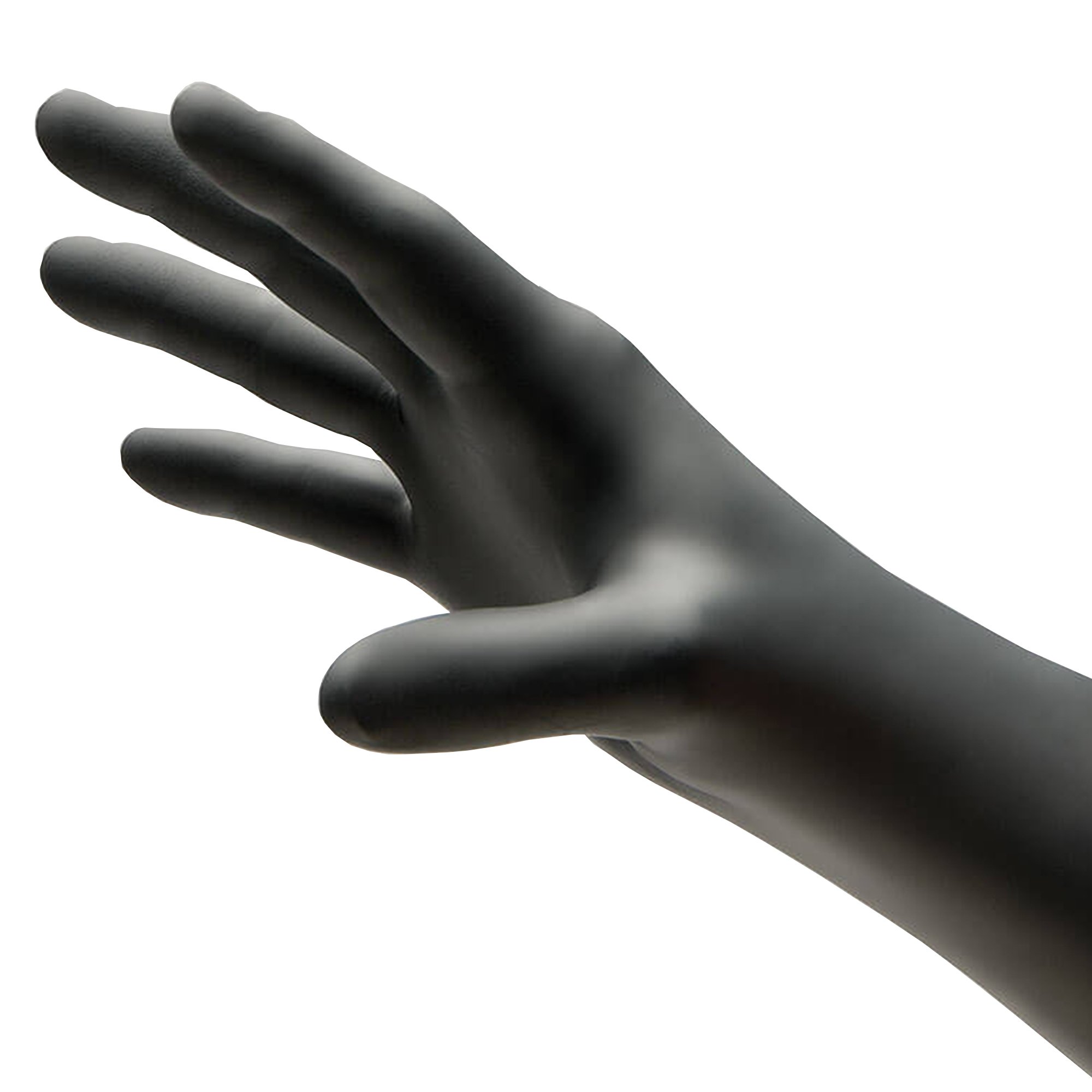 NitriDerm® Ultra Black Nitrile Exam Glove, Extra Small, Black - Image 3