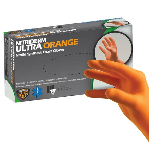 NitriDerm® Ultra Orange™ Exam Glove