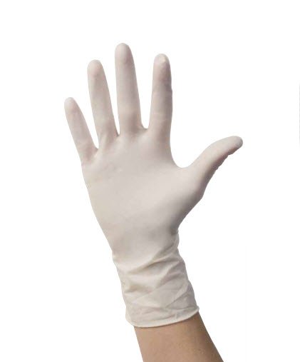 Positive Touch® Latex Exam Glove, Extra Large, Ivory