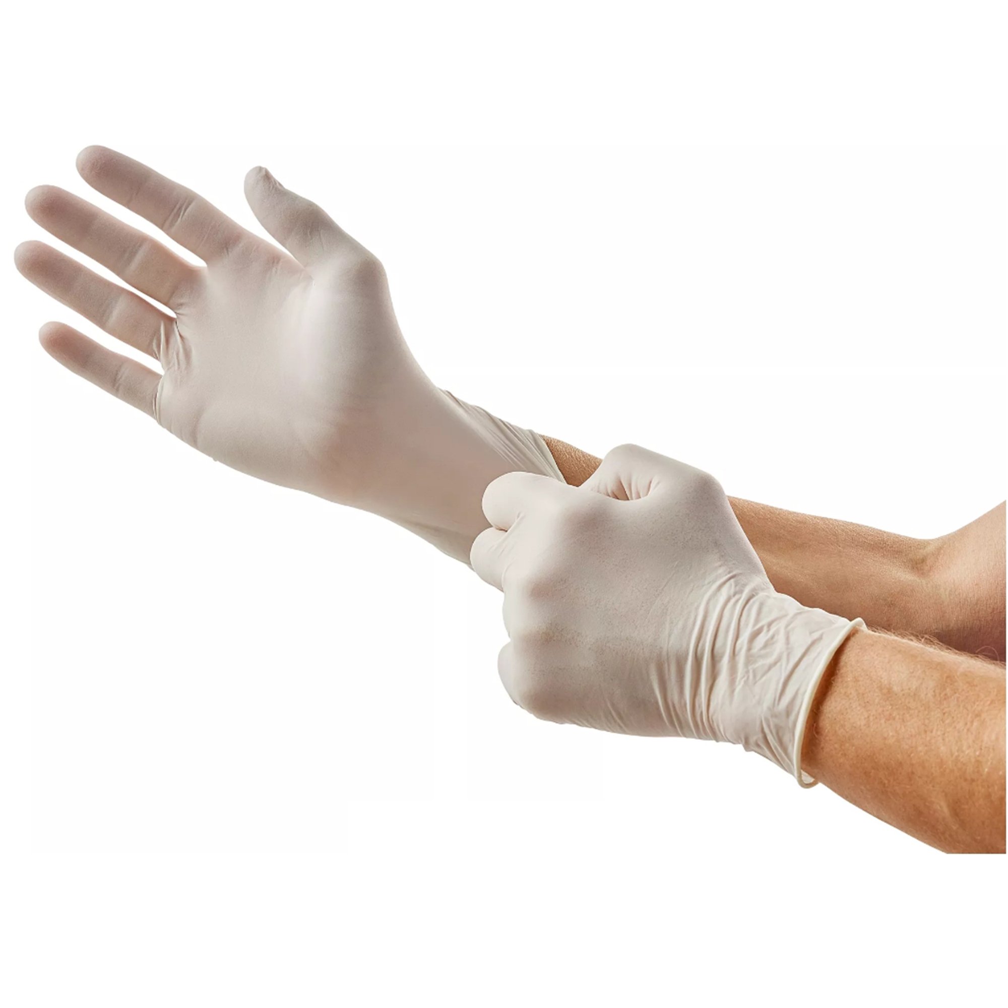 Positive Touch® Latex Exam Glove, Medium, Ivory - Image 3