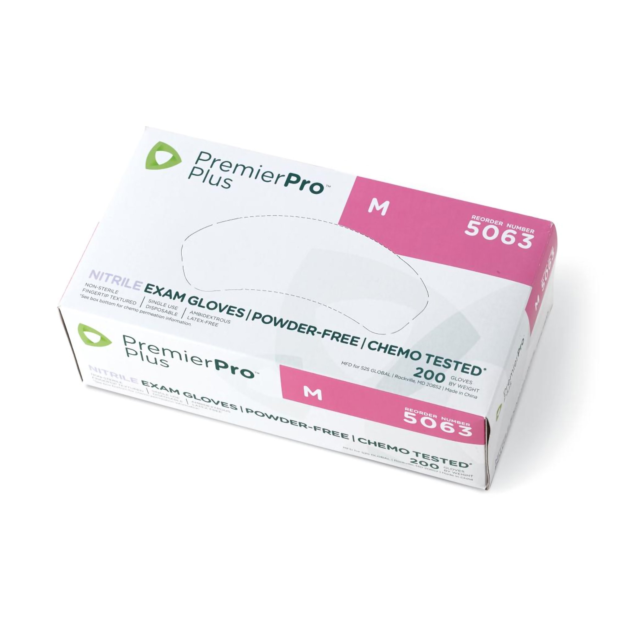 PremierPro™ Plus Nitrile Exam Glove, Medium, Lavender - Image 2