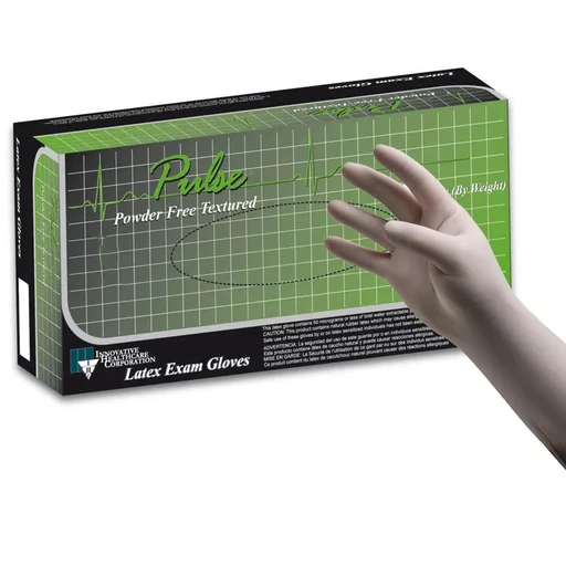 Pulse® 151 Series Latex Exam Glove, Large, White