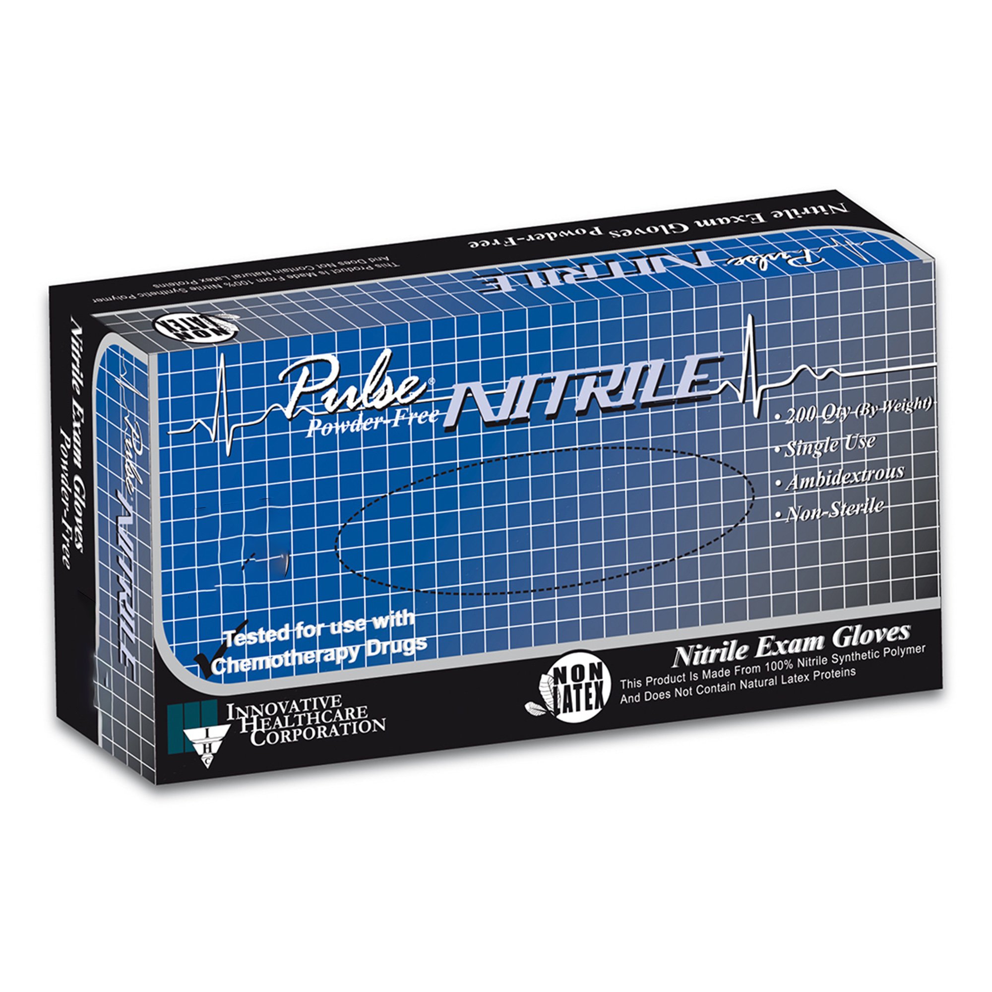 Pulse® Nitrile Exam Glove, 2X-Large, Aqua Blue - Image 2