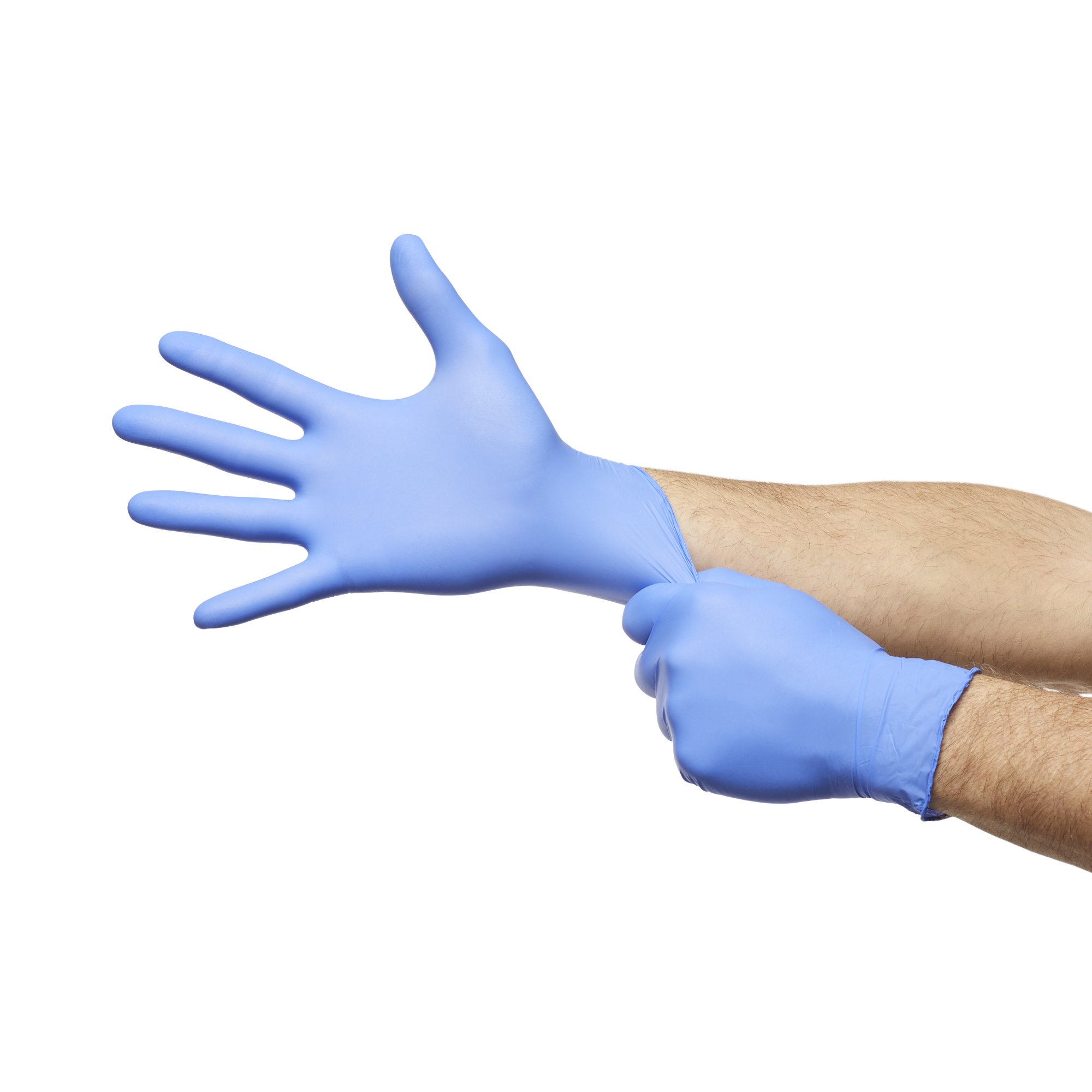 Pulse® Nitrile Exam Glove, Medium, Aqua Blue - Image 3