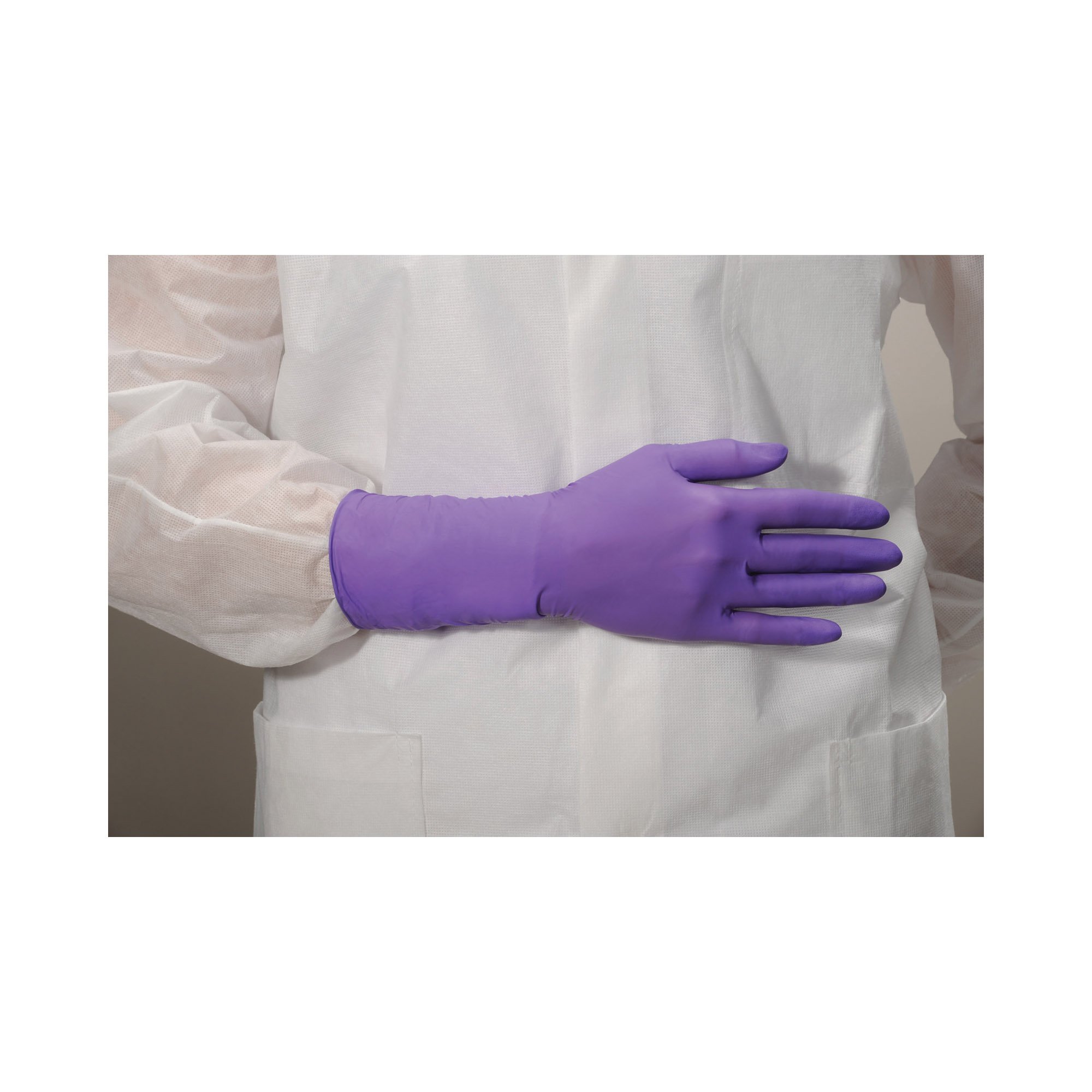 Purple Nitrile-Xtra™ Extended Cuff Length Exam Glove, Extra Large - Image 2