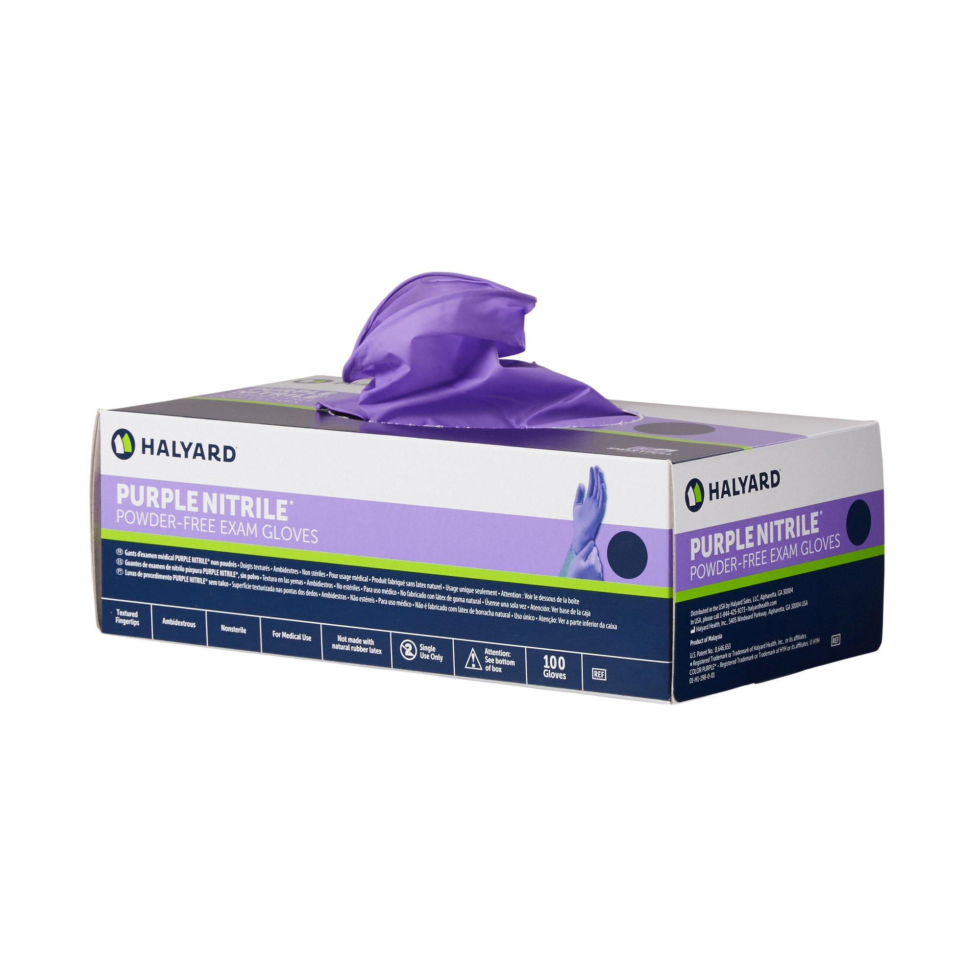 Purple Nitrile® Exam Glove, Extra Small - Image 2