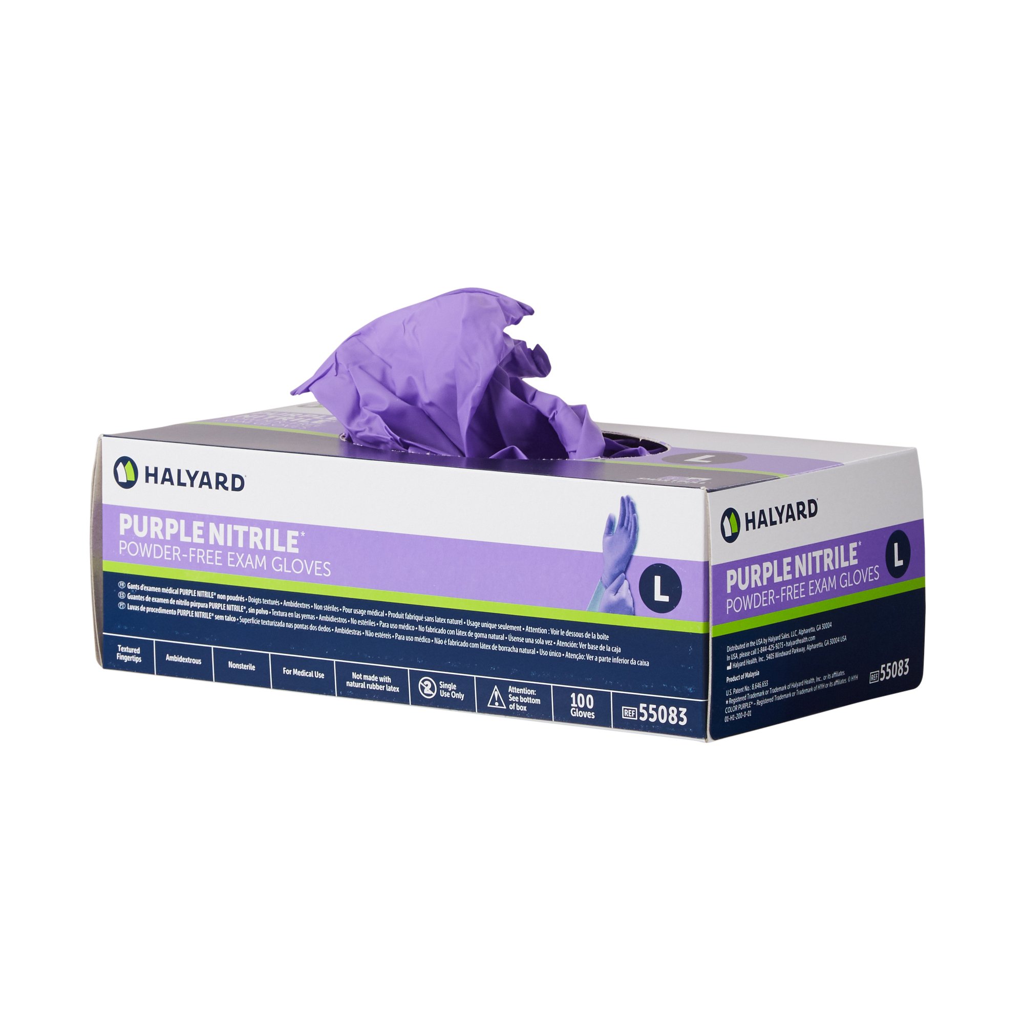 Purple Nitrile® Exam Glove, Large - Image 2