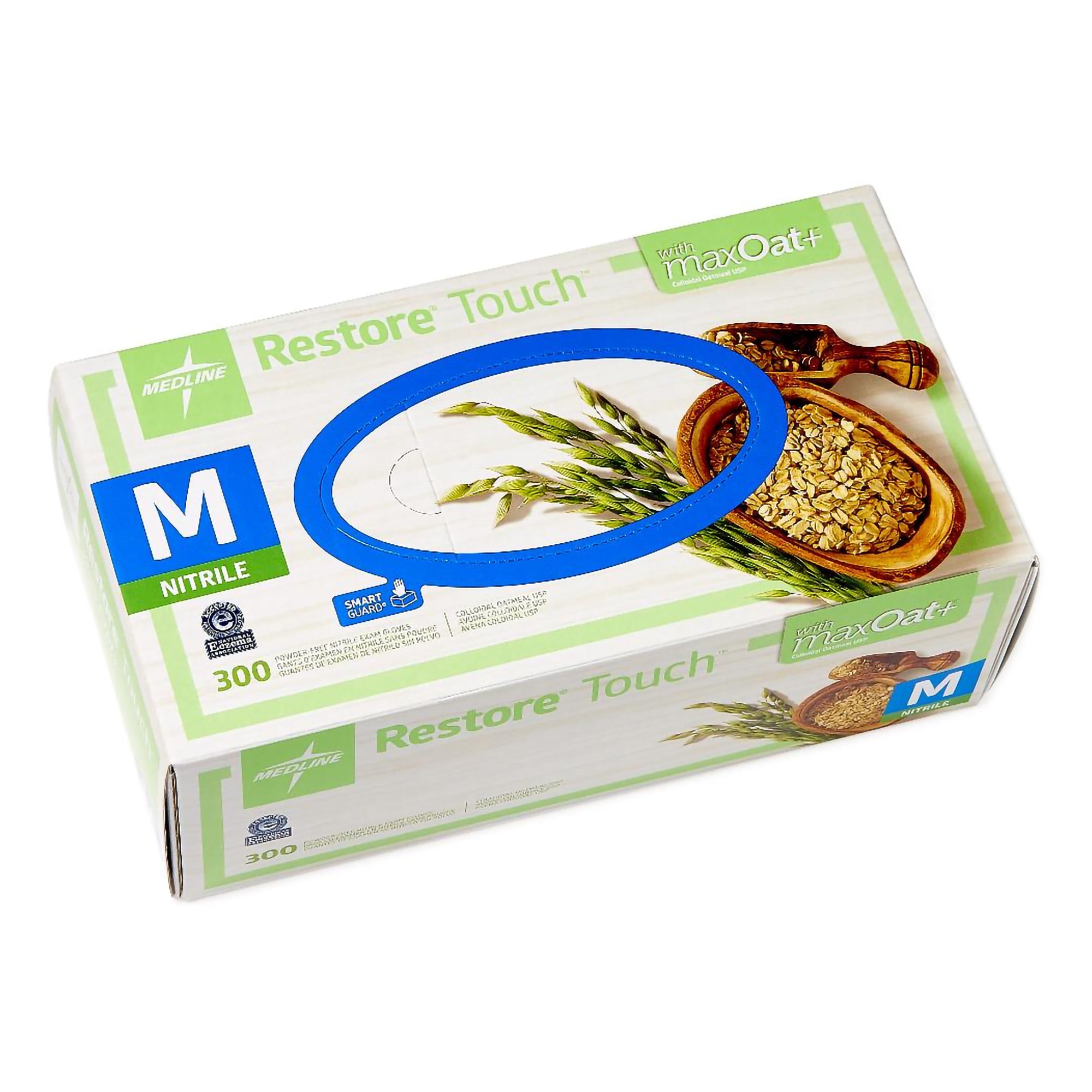 Restore® Touch Nitrile Exam Glove, Green, Medium - Image 2