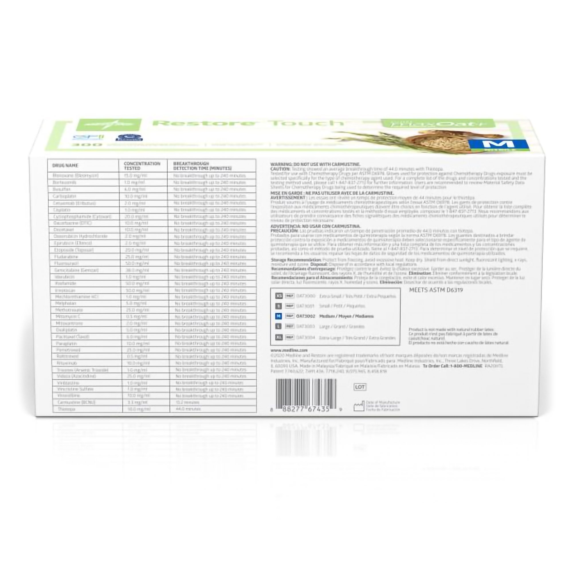 Restore® Touch Nitrile Exam Glove, Green, Medium - Image 4