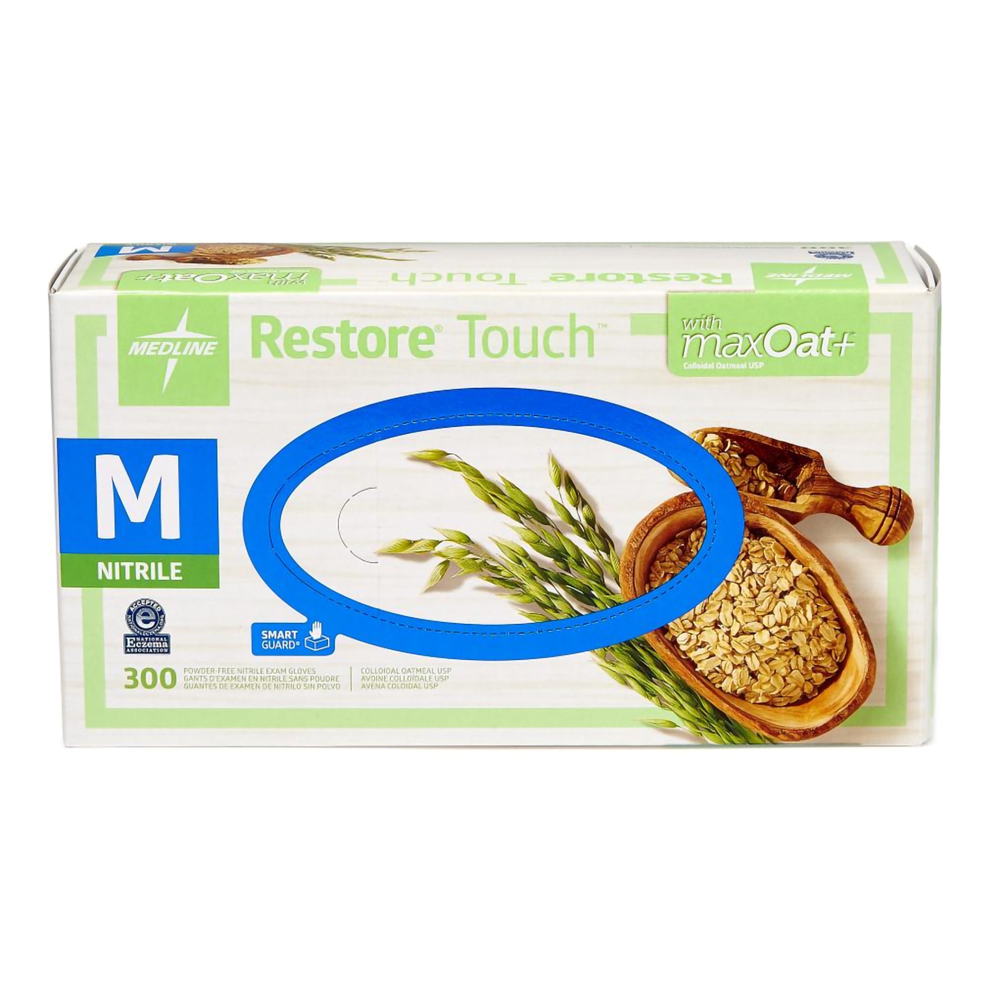 Restore® Touch Nitrile Exam Glove, Green, Medium