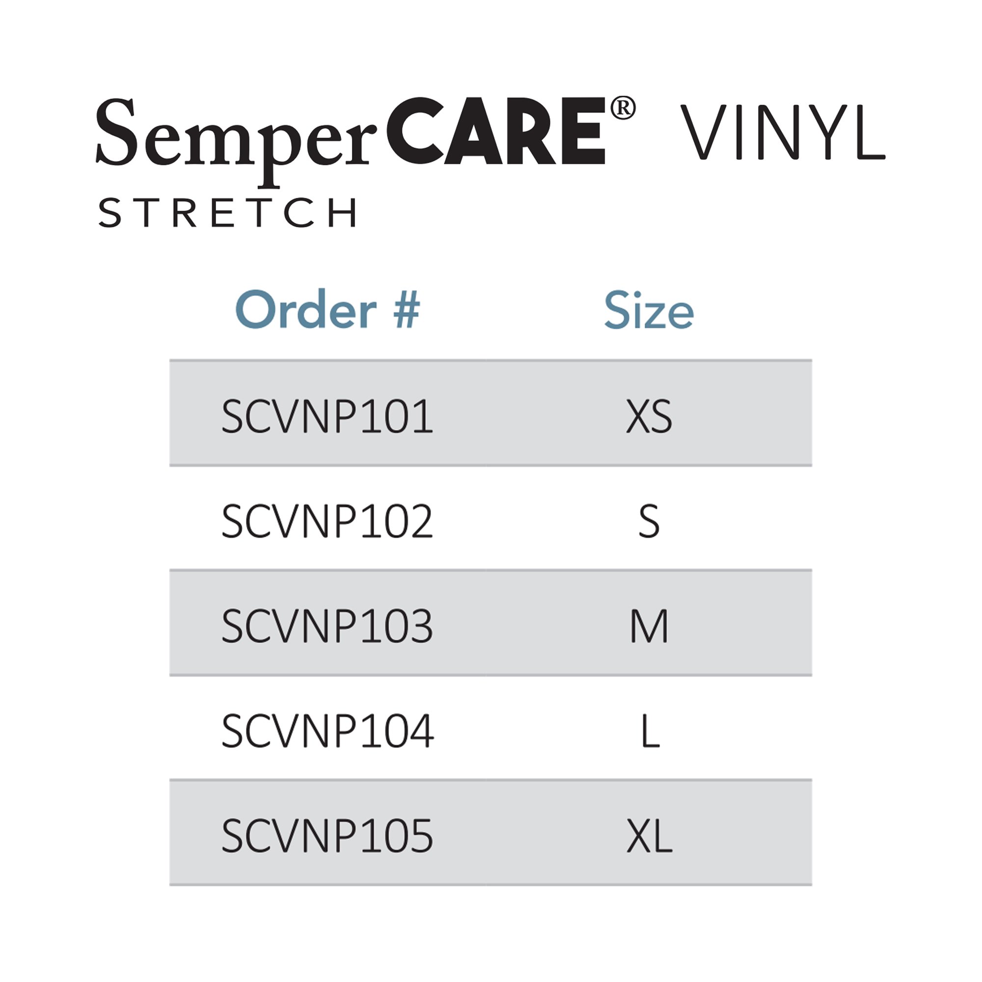 SemperCare® Vinyl Exam Glove, Medium, Ivory - Image 3