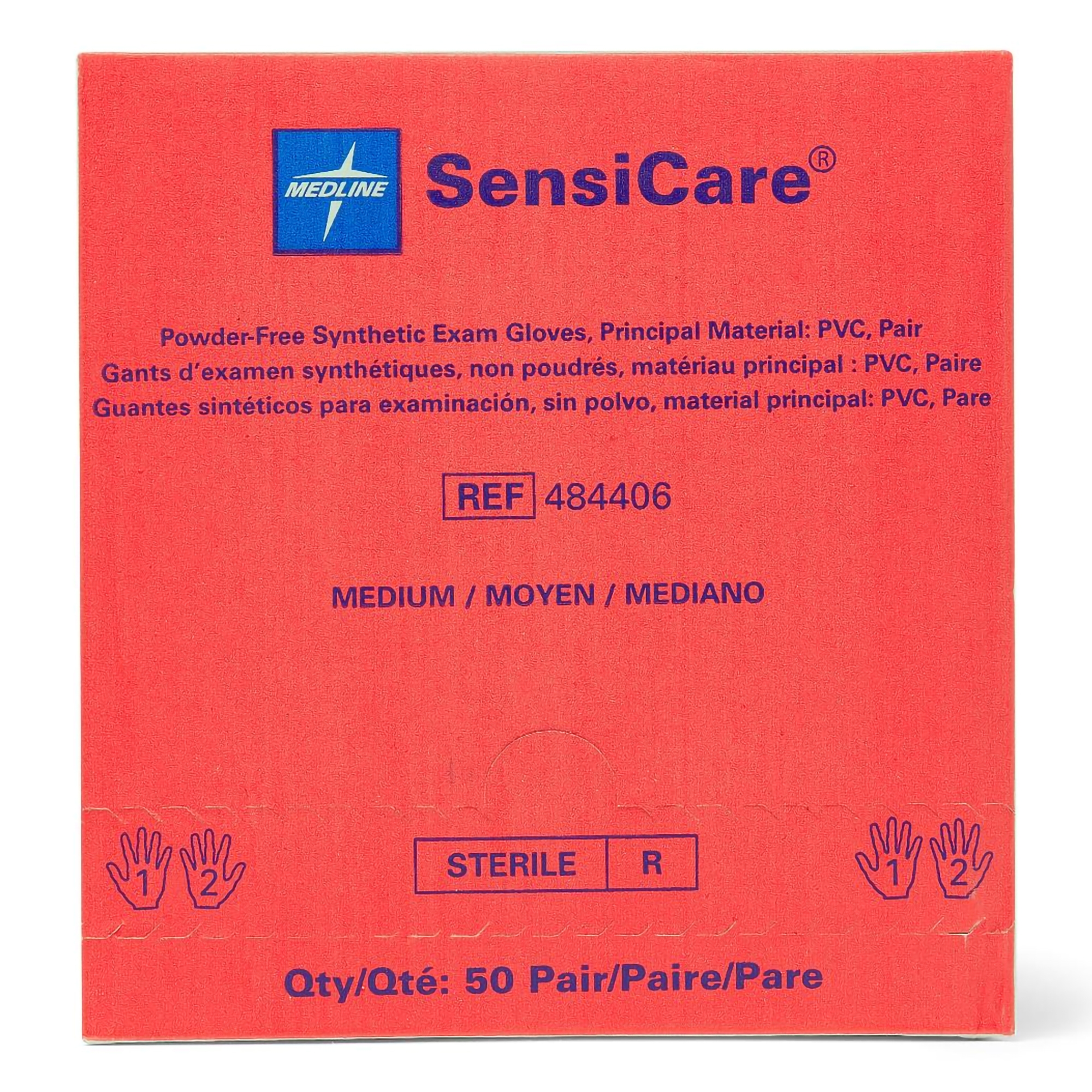 SensiCare® Stretch Vinyl Exam Glove, Medium, Beige - Image 2