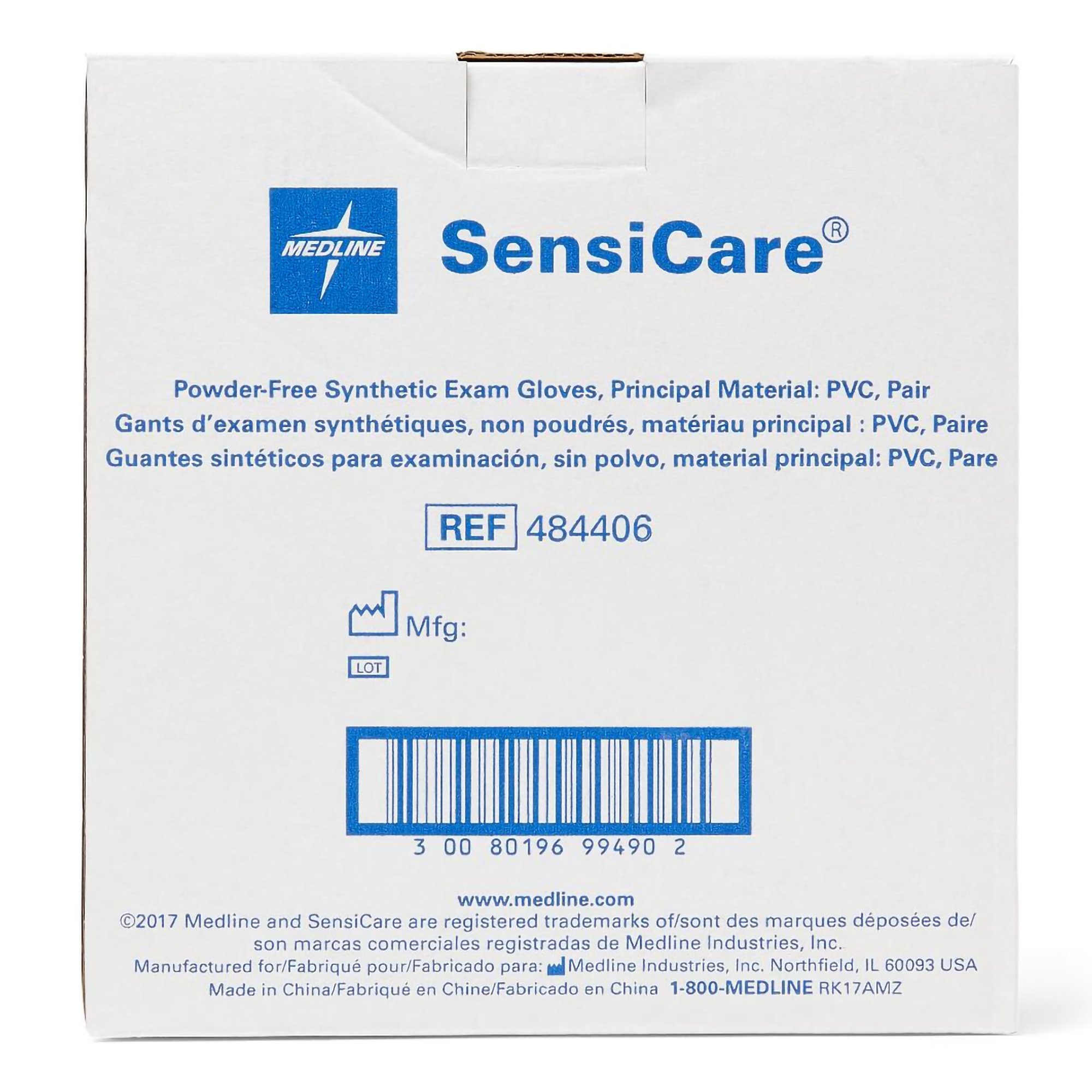 SensiCare® Stretch Vinyl Exam Glove, Medium, Beige - Image 3