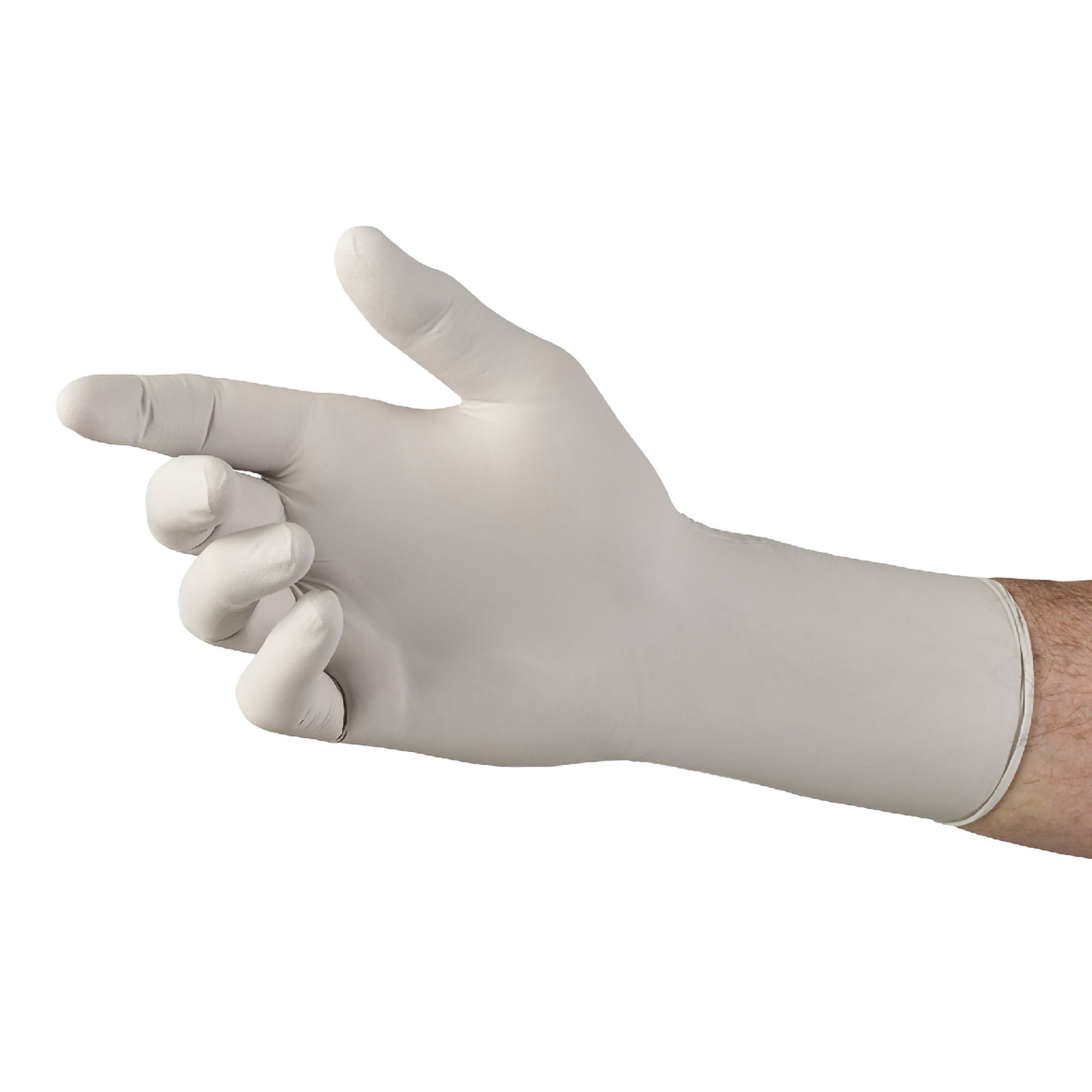 Sterling-Xtra® Nitrile Extended Cuff Length Exam Glove, Small, Gray - Image 3
