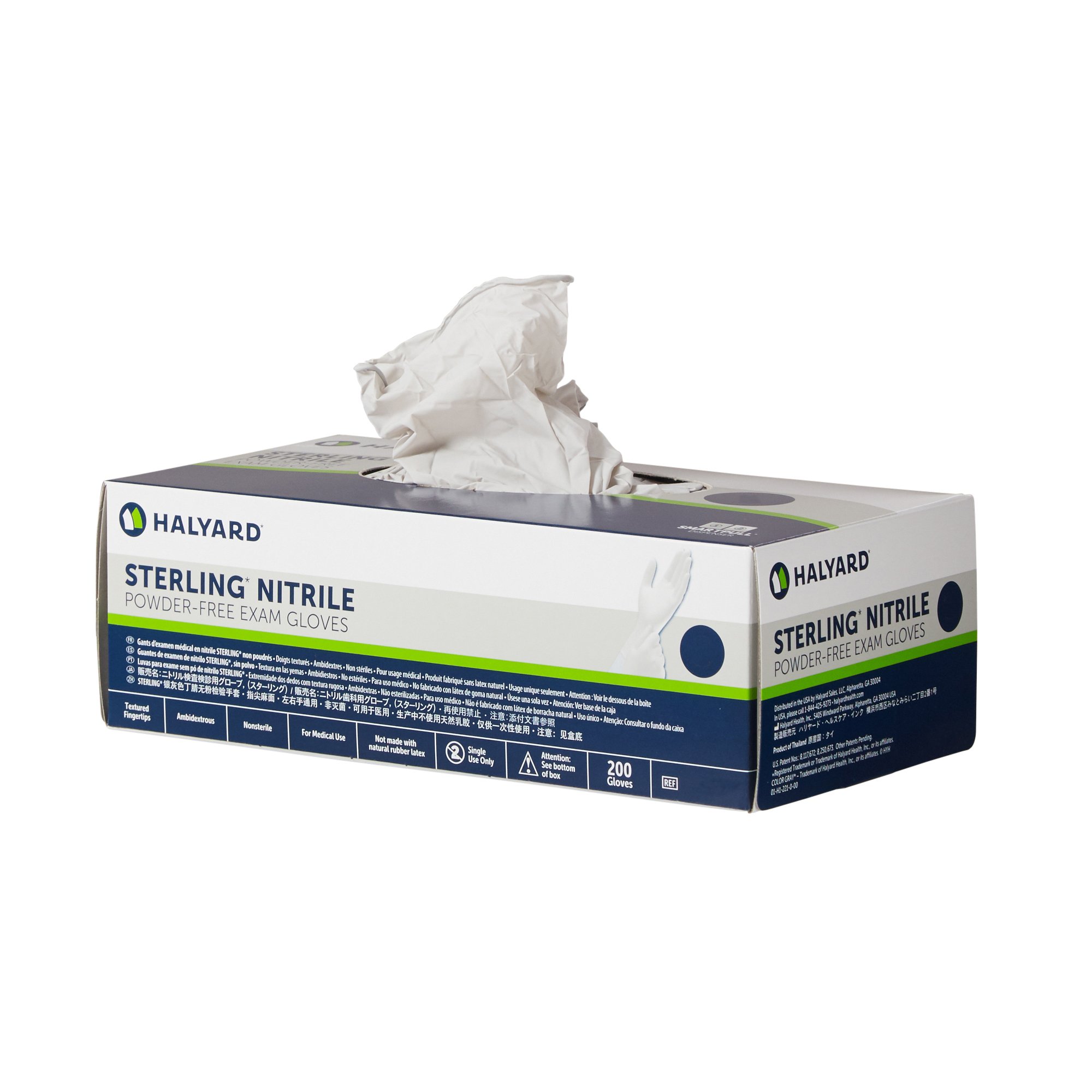 Sterling® Nitrile Exam Glove, Extra Small, Gray - Image 2