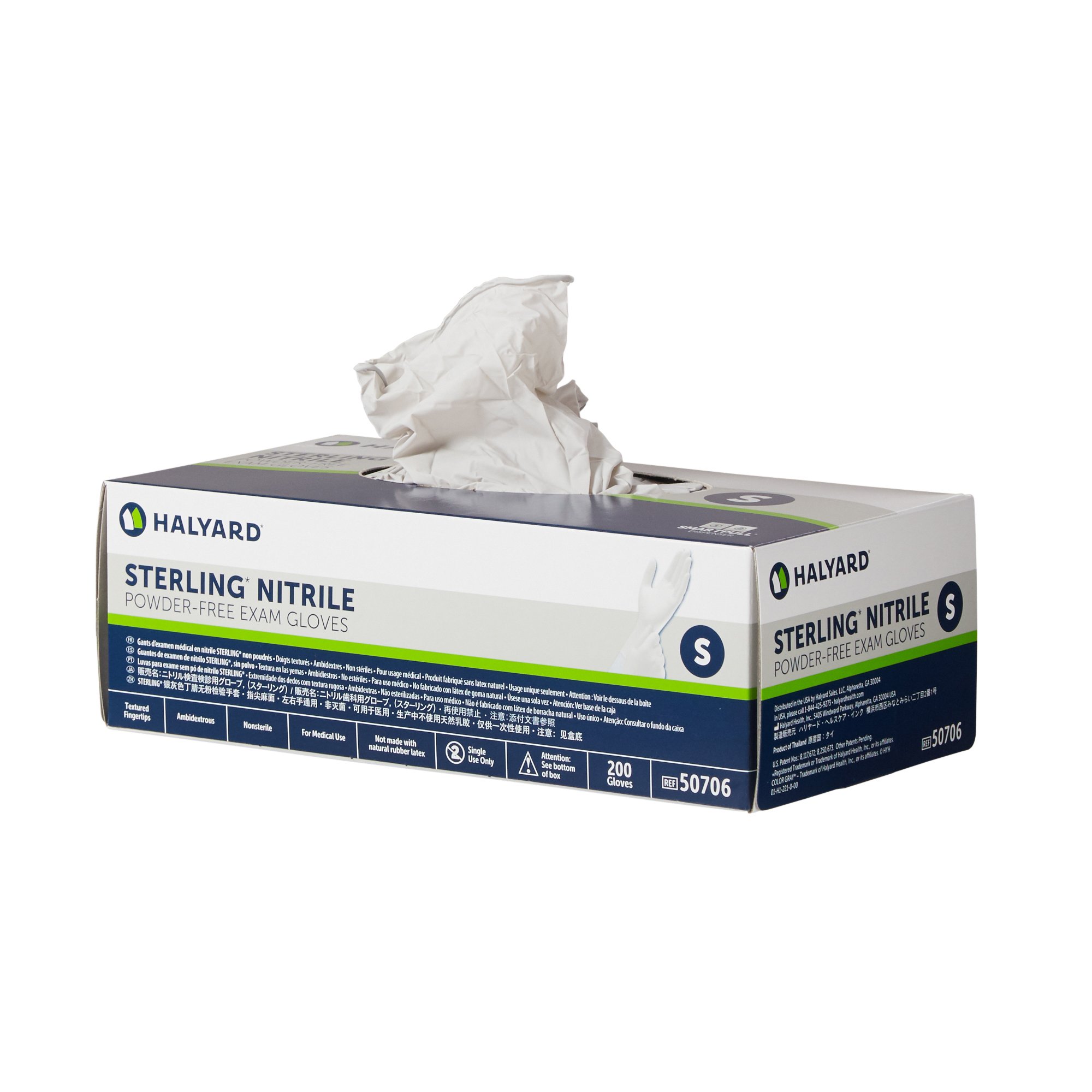 Sterling® Nitrile Exam Glove, Small, Gray - Image 2