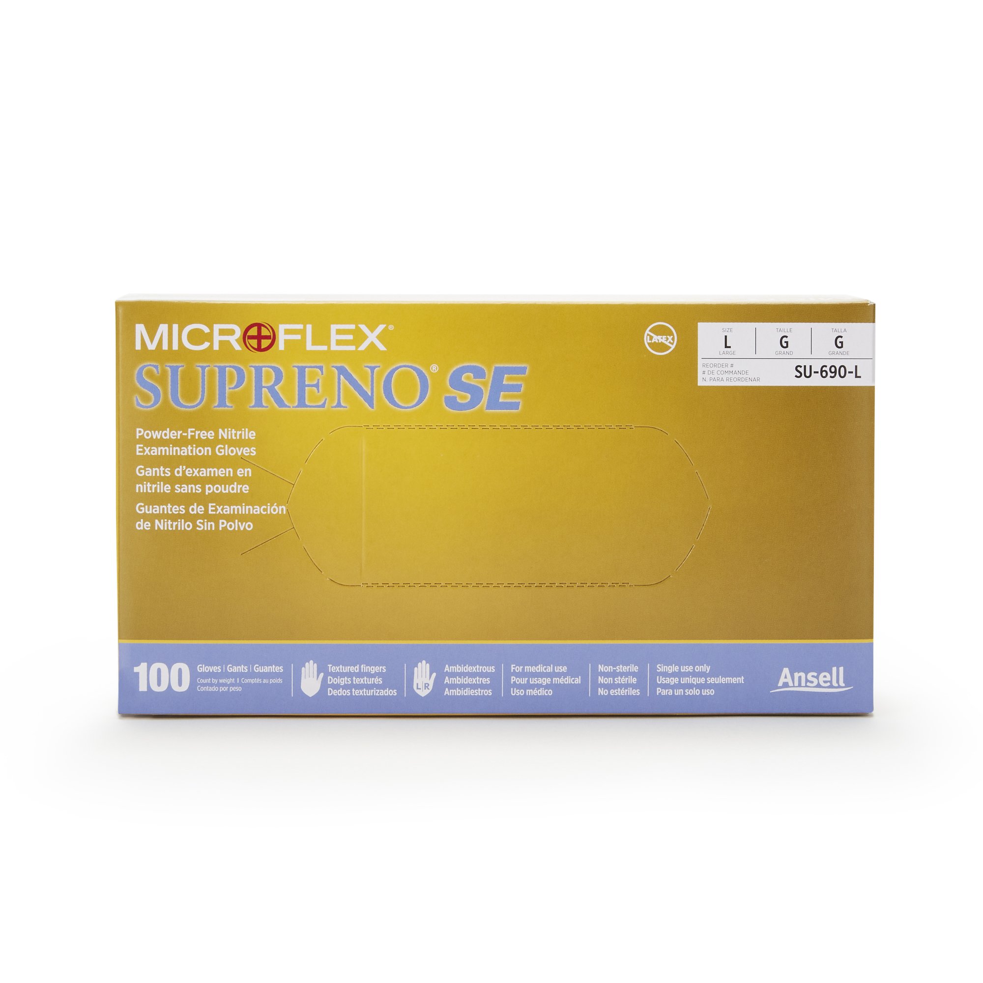 Supreno® SE Nitrile Exam Glove, Large, Blue - Image 2