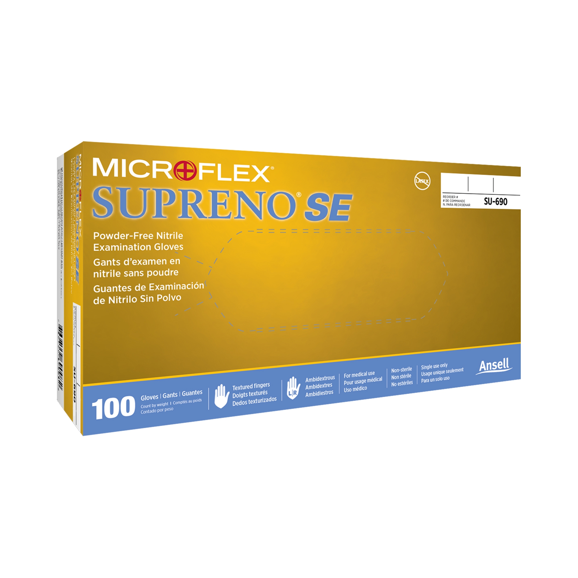 Supreno® SE Nitrile Exam Glove, Small, Blue - Image 2