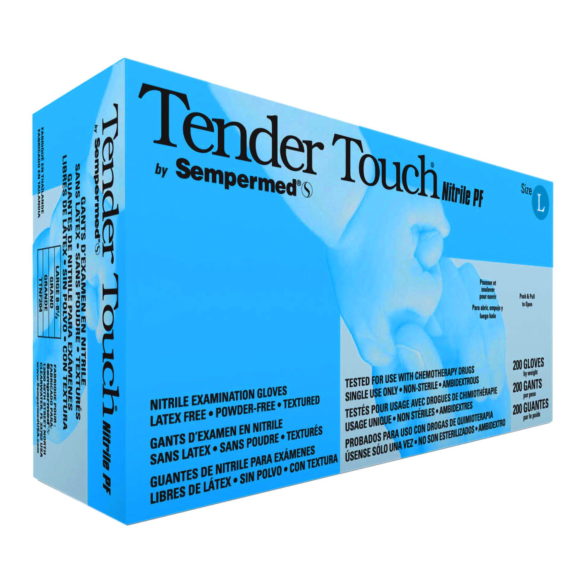 Tender Touch® Nitrile Exam Glove, Large, Lavender