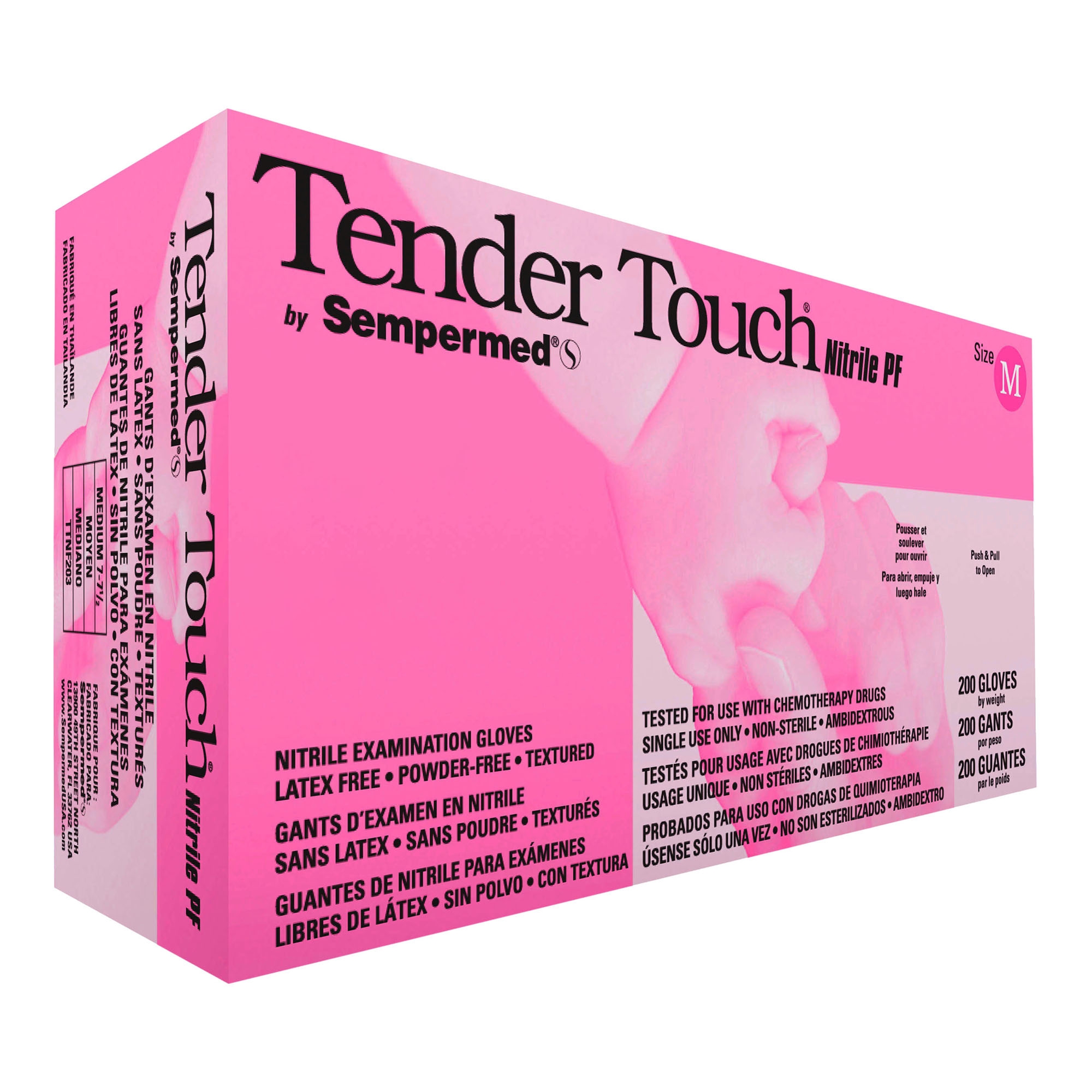 Tender Touch® Nitrile Exam Glove, Medium, Lavender