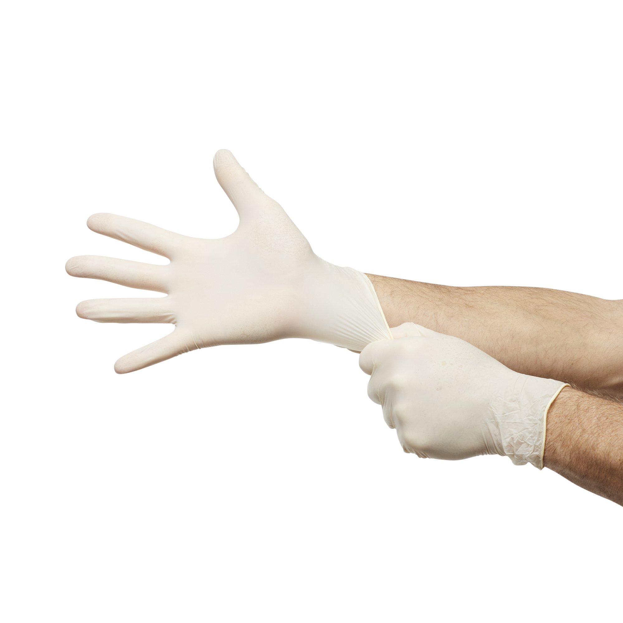 Trilon 2000® PF with MC3® Stretch Vinyl Exam Glove, Extra Large, Ivory - Image 2