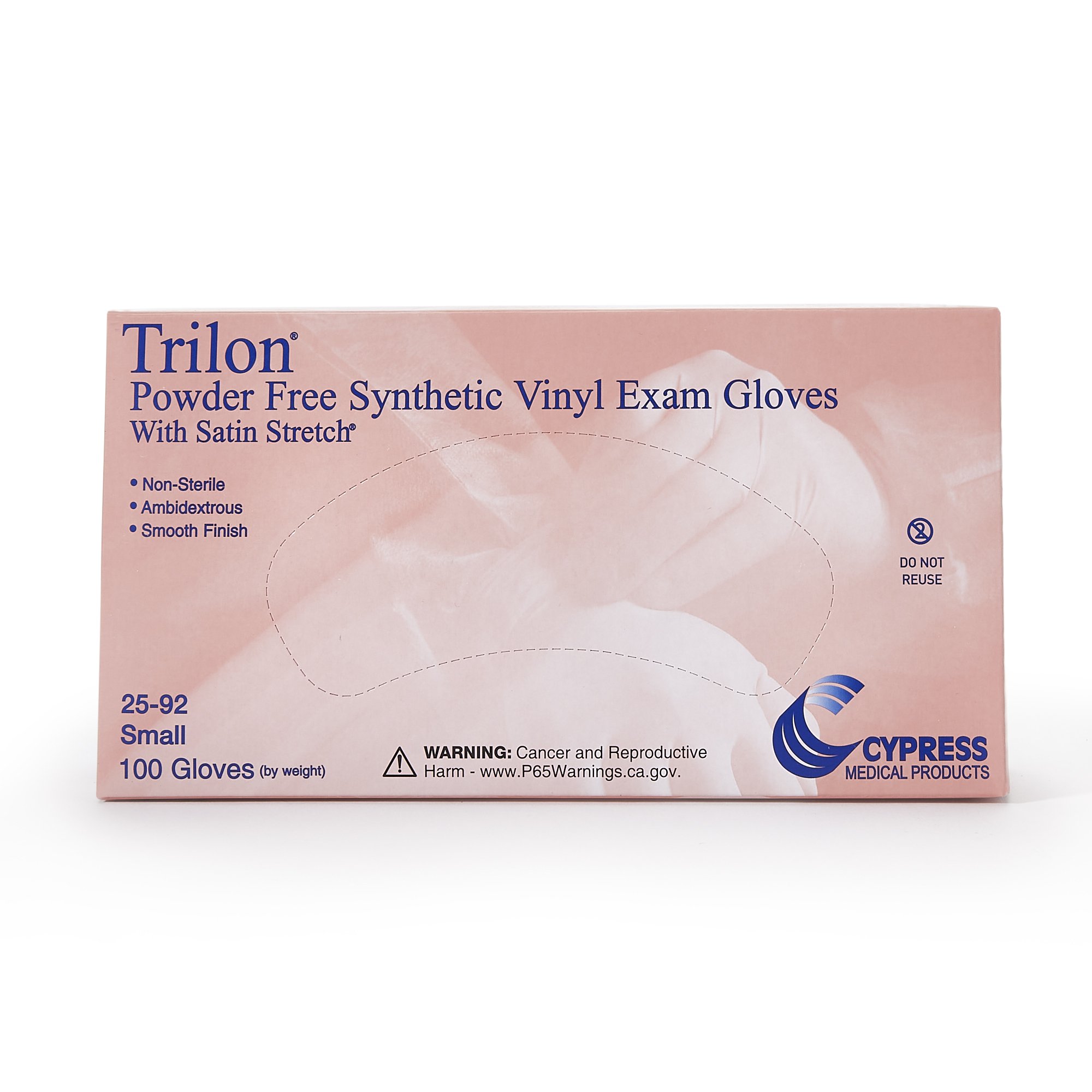 Trilon® Vinyl Exam Glove, Small, Clear - Image 3